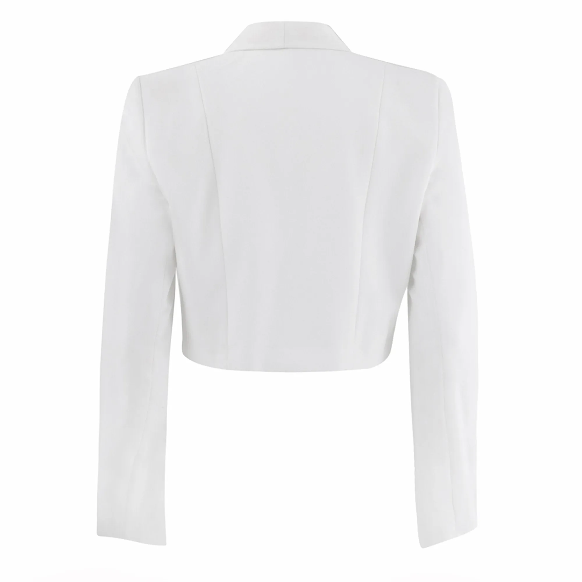 AS-IS NAVY Women's Dinner Dress White Jacket - Gold Buttons