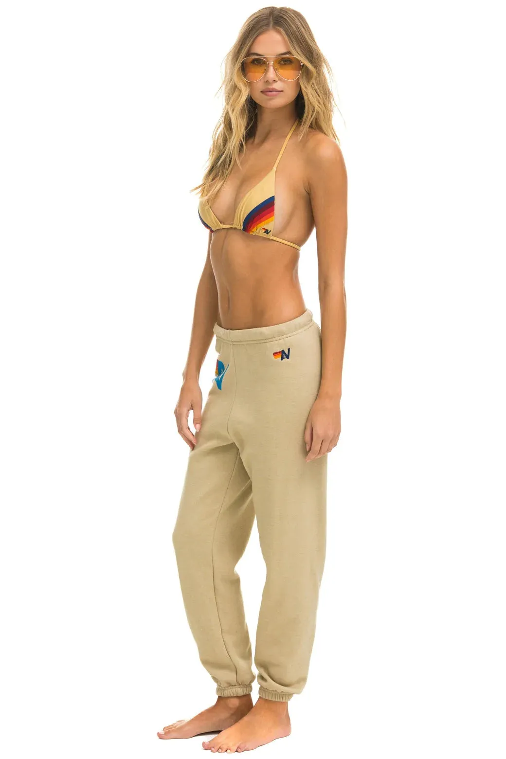 Aviator Nation Logo Sweatpants Sand