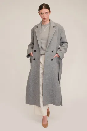 Baylor Double Breasted Wool Overcoat
