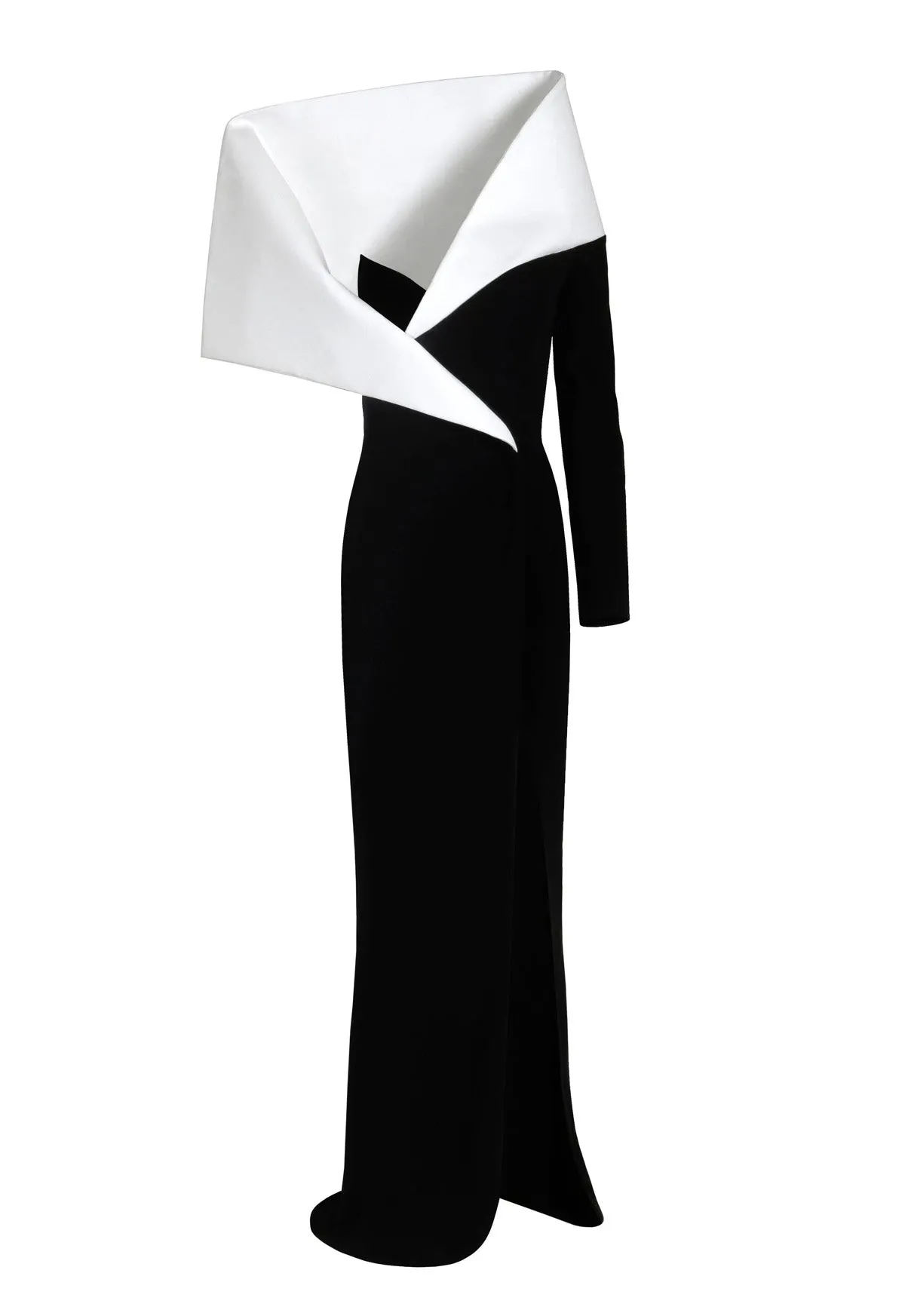 Black & white coat dress