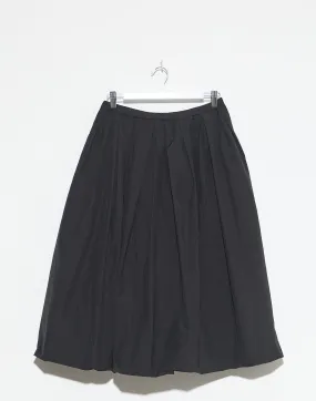 Black Cotton Blend Klic Balloon Skirt