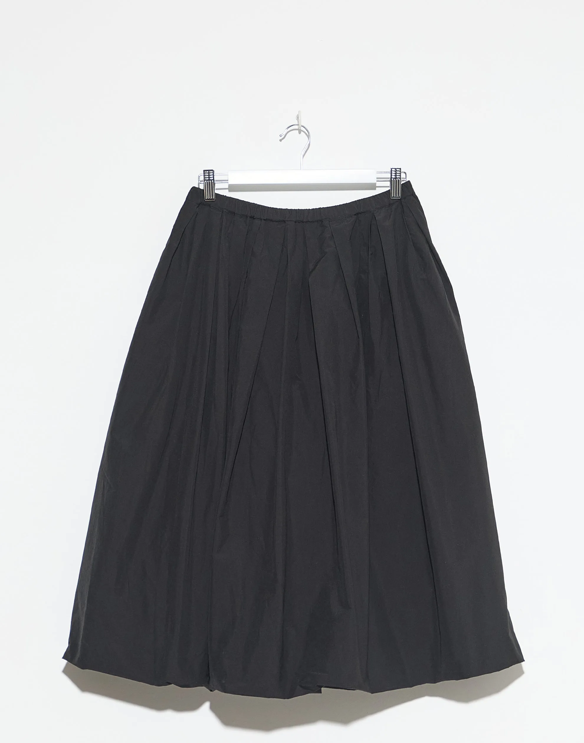 Black Cotton Blend Klic Balloon Skirt