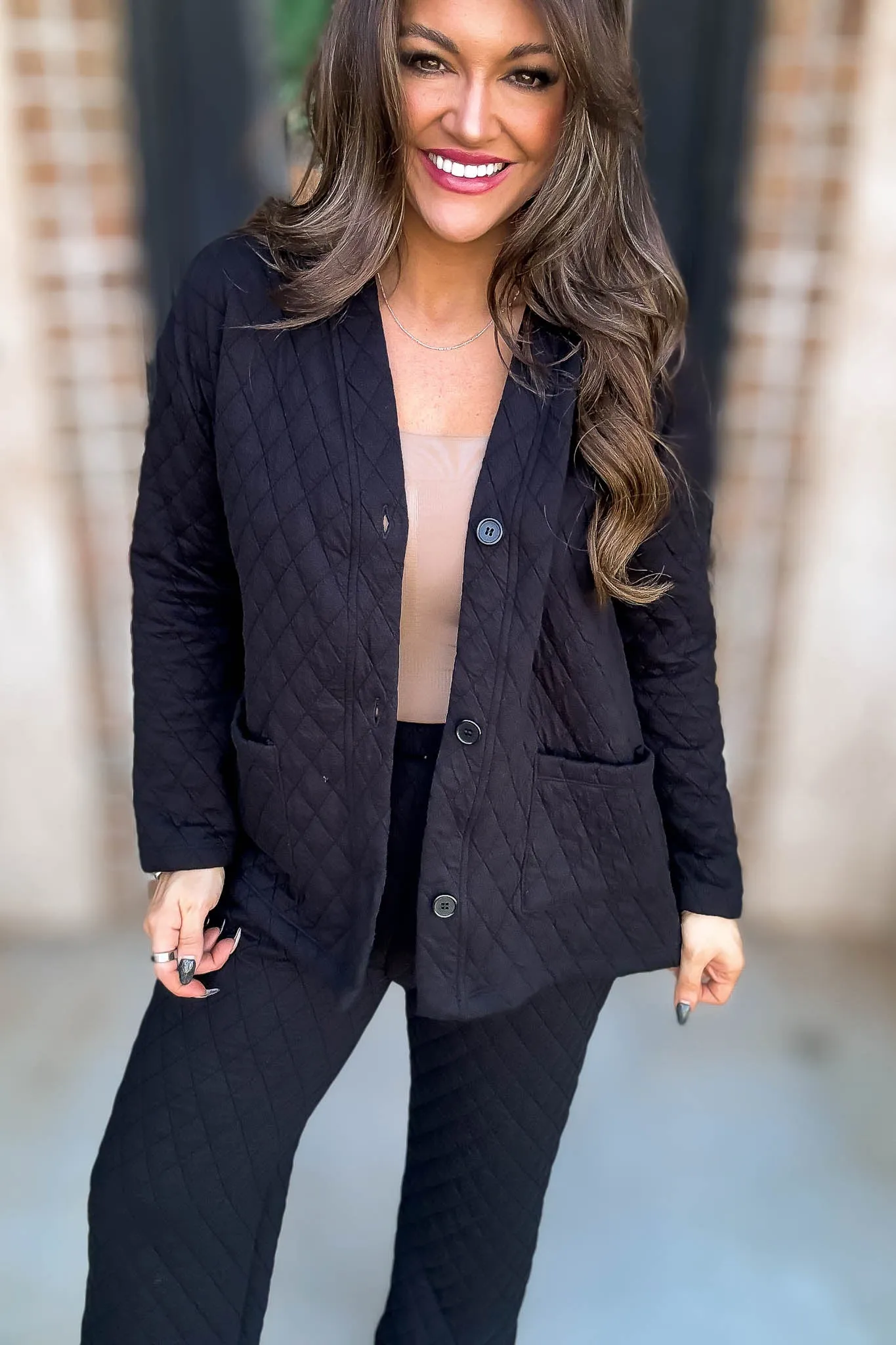 Black Quilted Jacket
