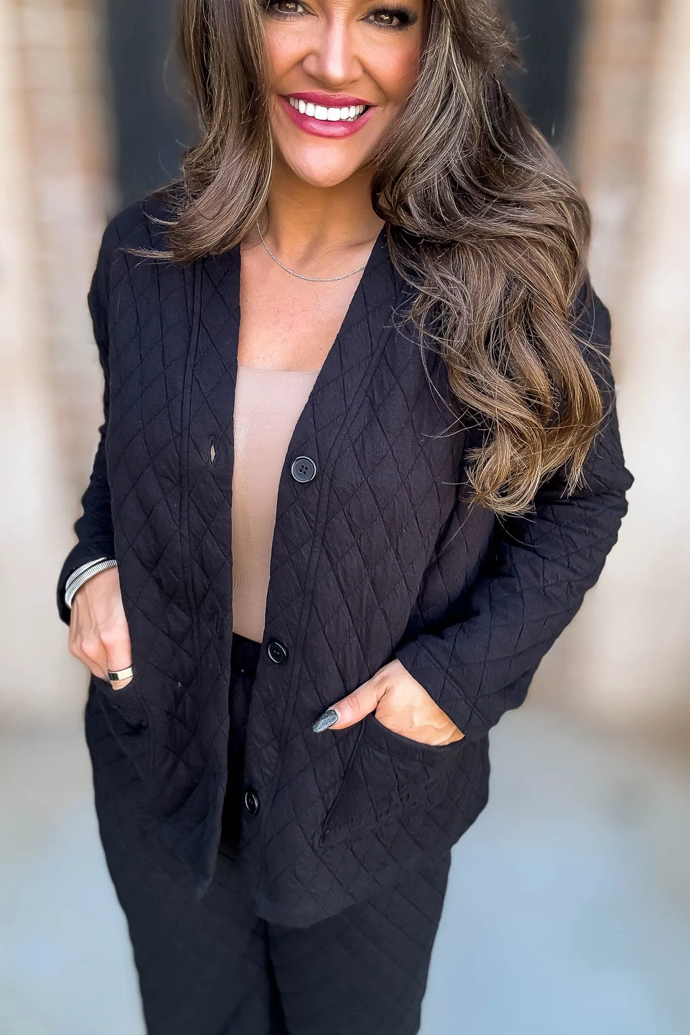 Black Quilted Jacket