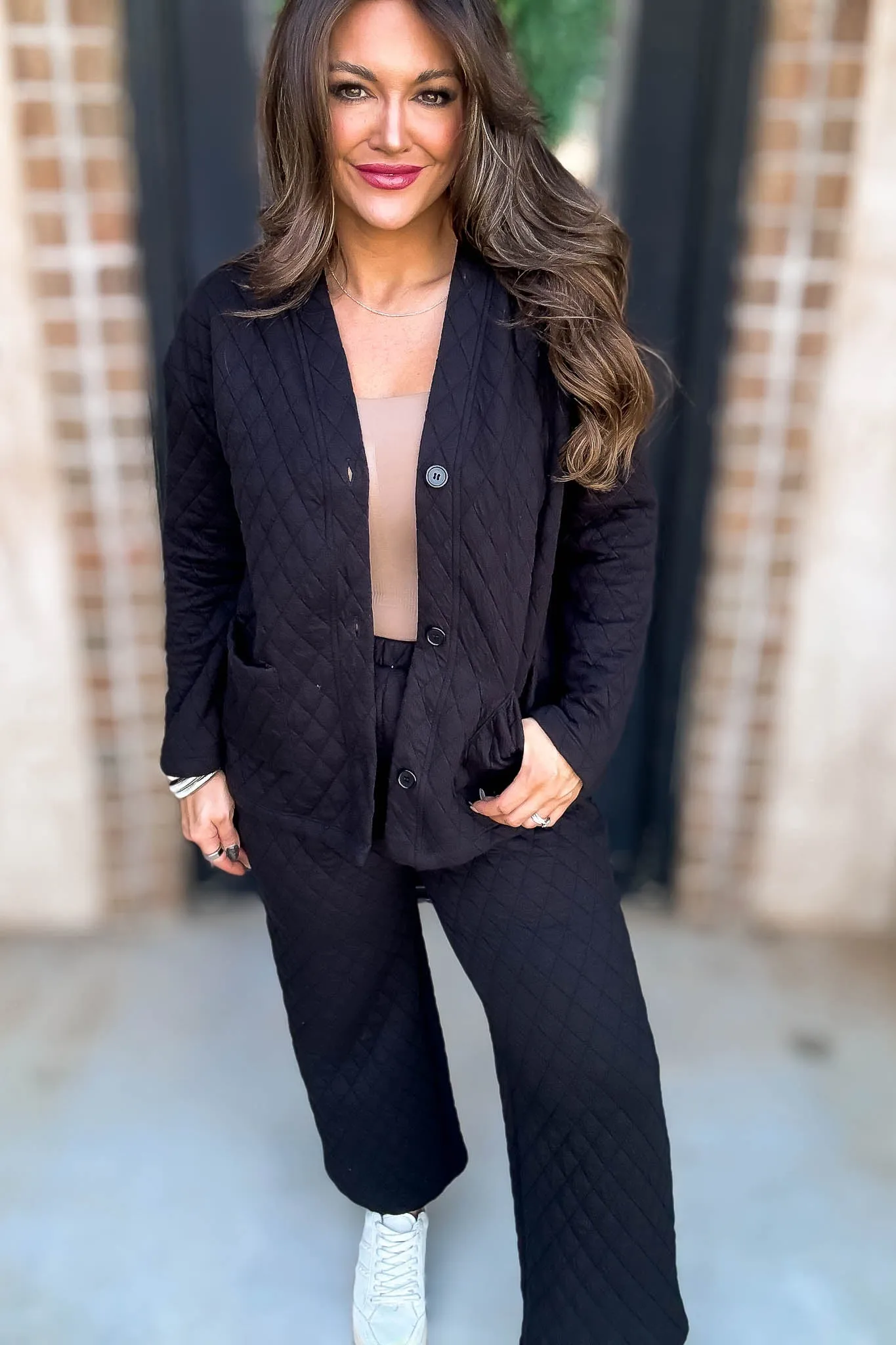 Black Quilted Jacket