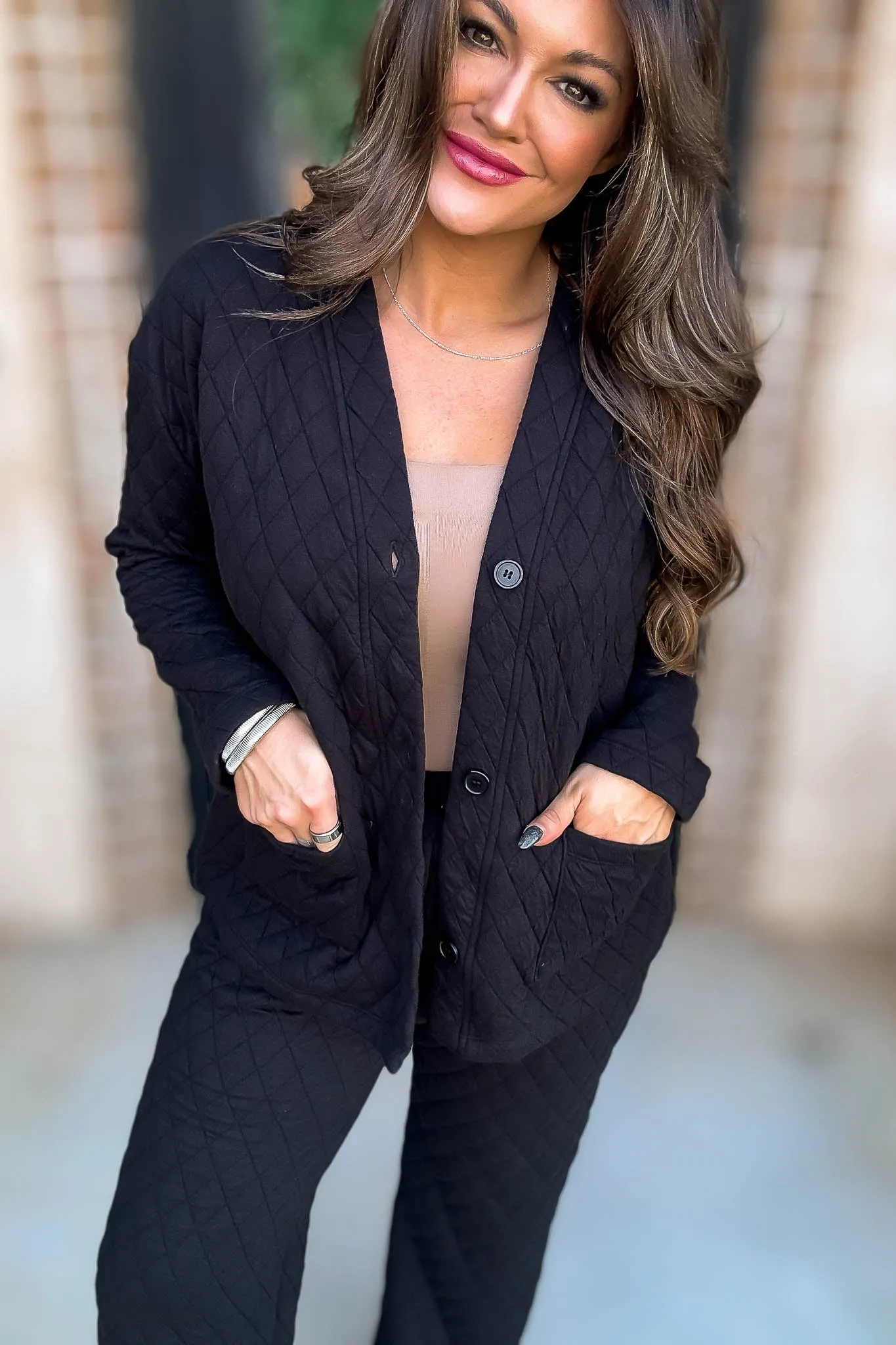 Black Quilted Jacket