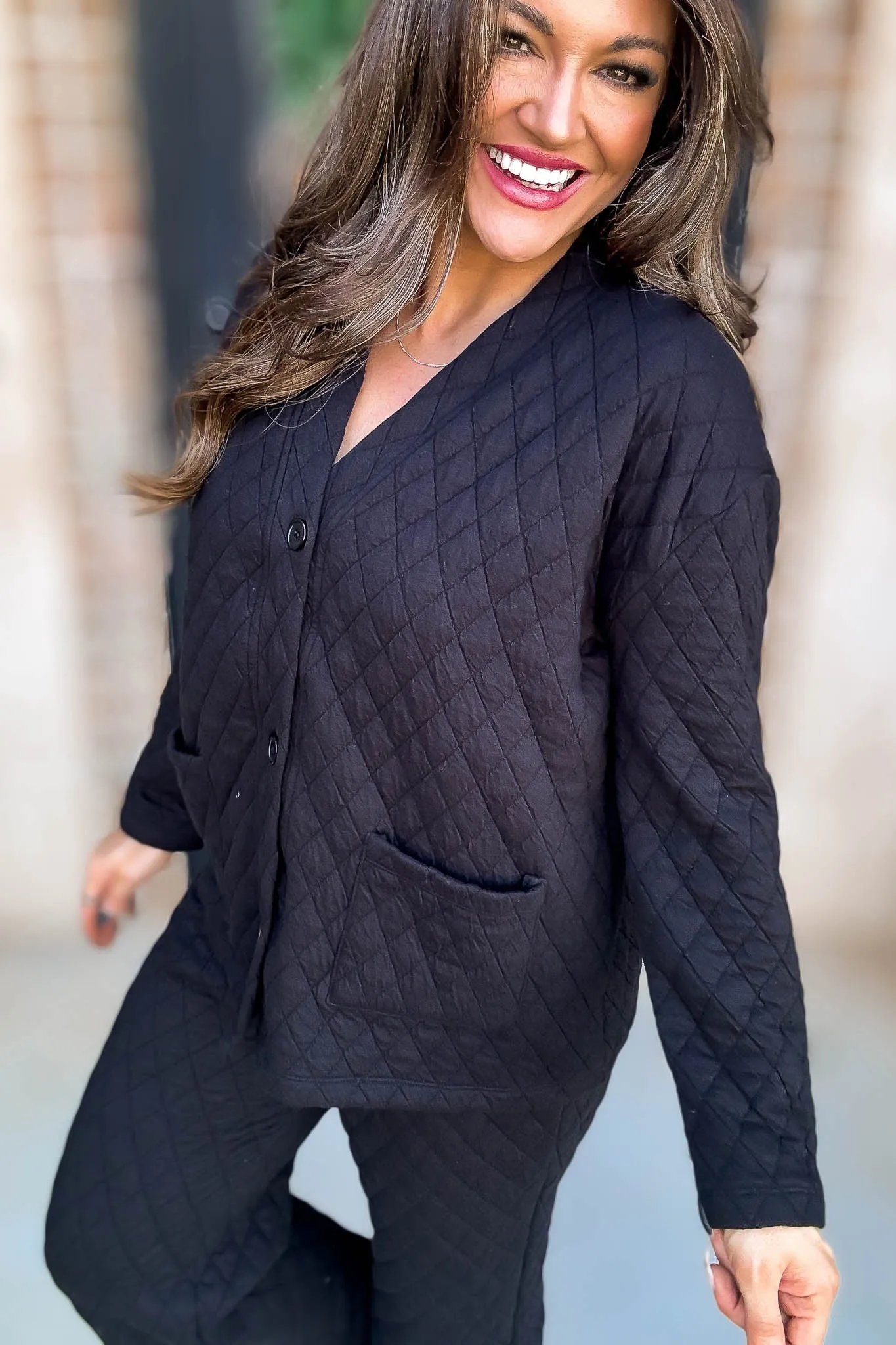 Black Quilted Jacket