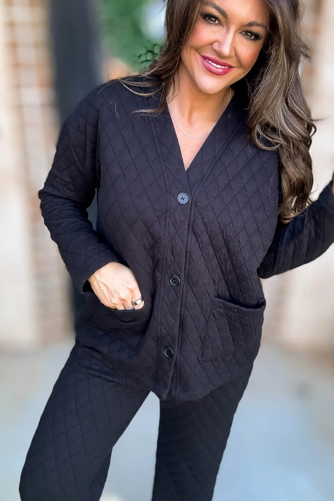 Black Quilted Jacket