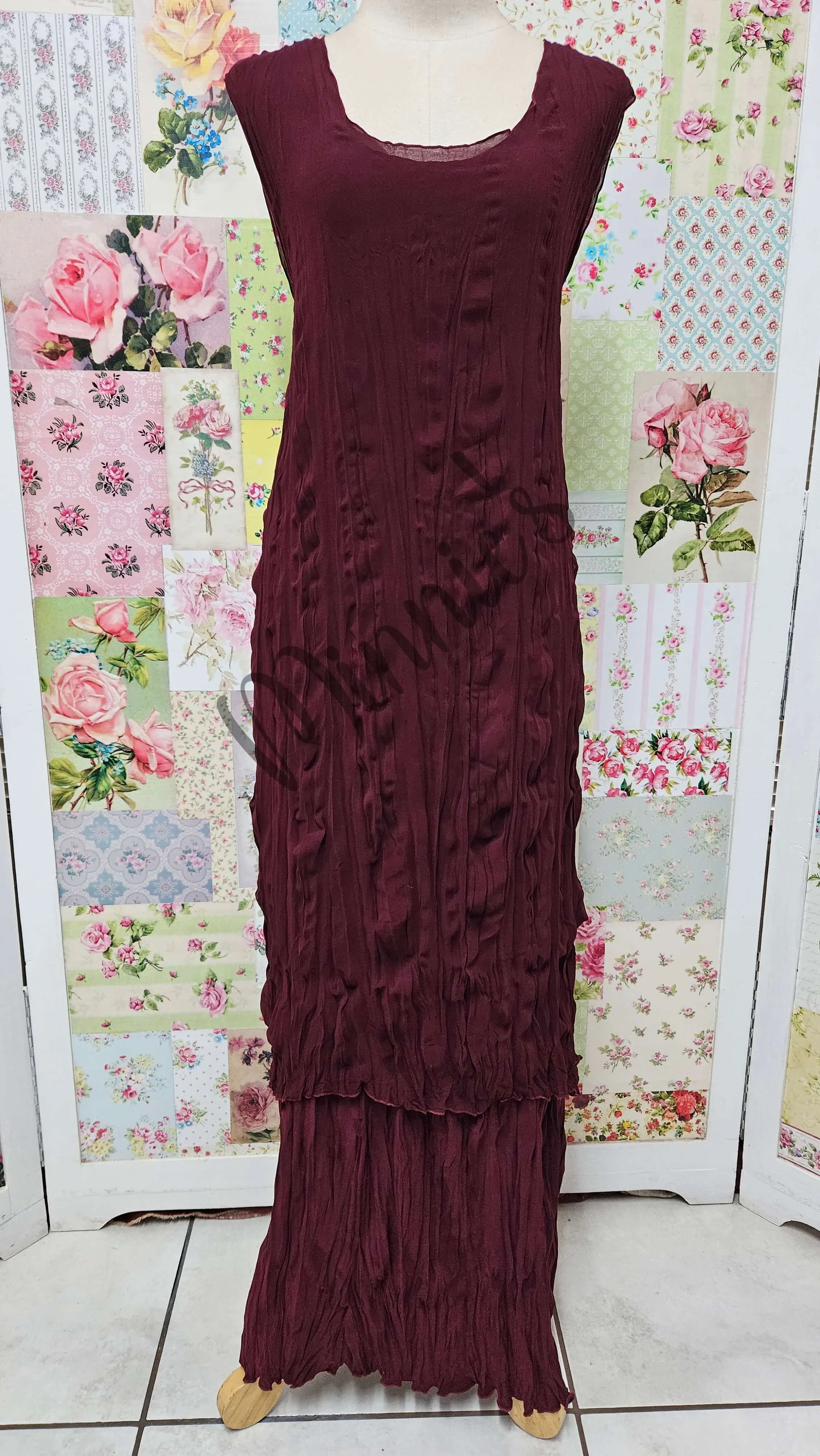 Burgundy 3-Piece Dress Set LR0596