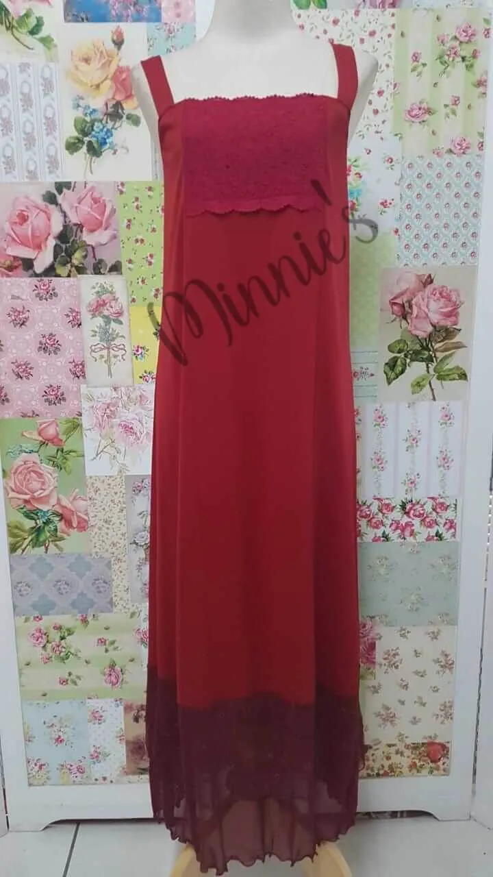 Burgundy 3-Piece Dress Set ML06
