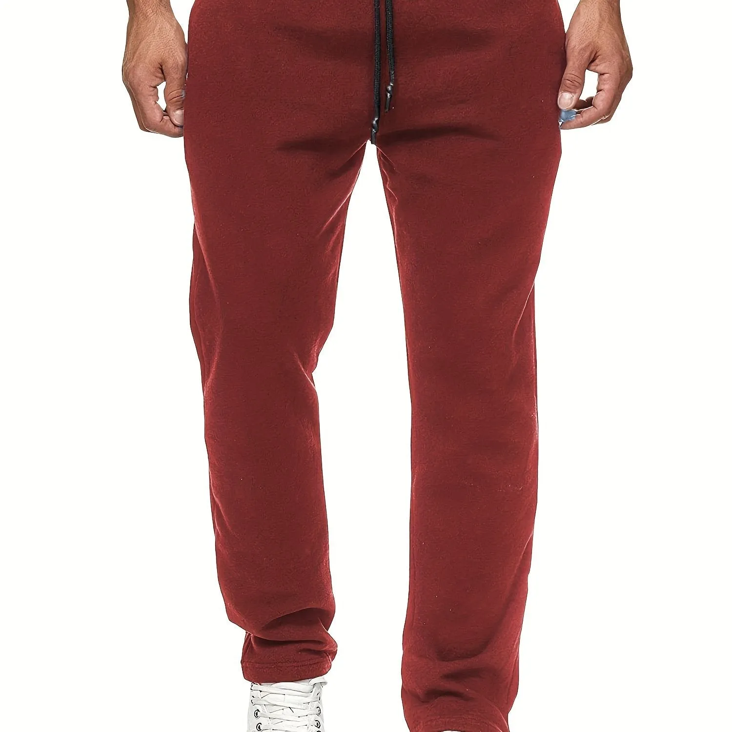 Classic Stylish Mens Fleece Sweatpants with Slight Stretch