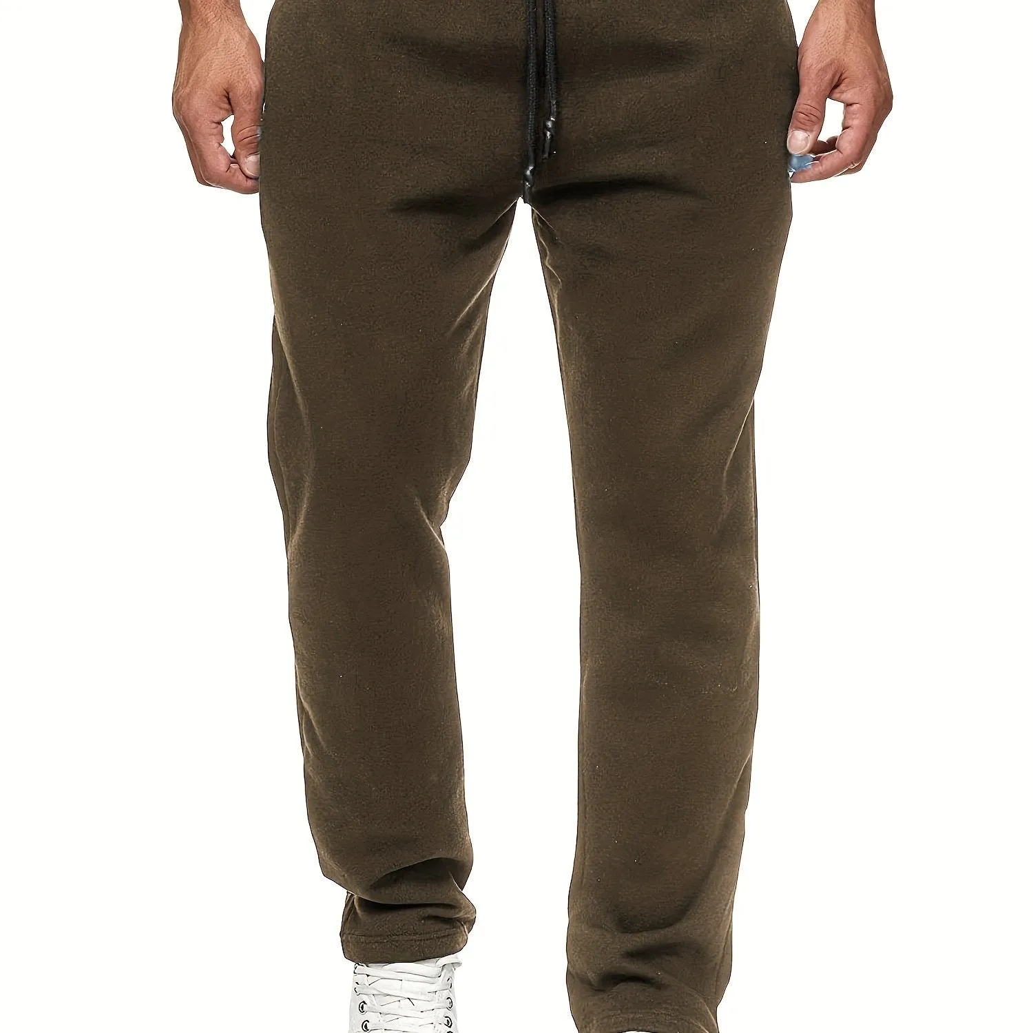 Classic Stylish Mens Fleece Sweatpants with Slight Stretch