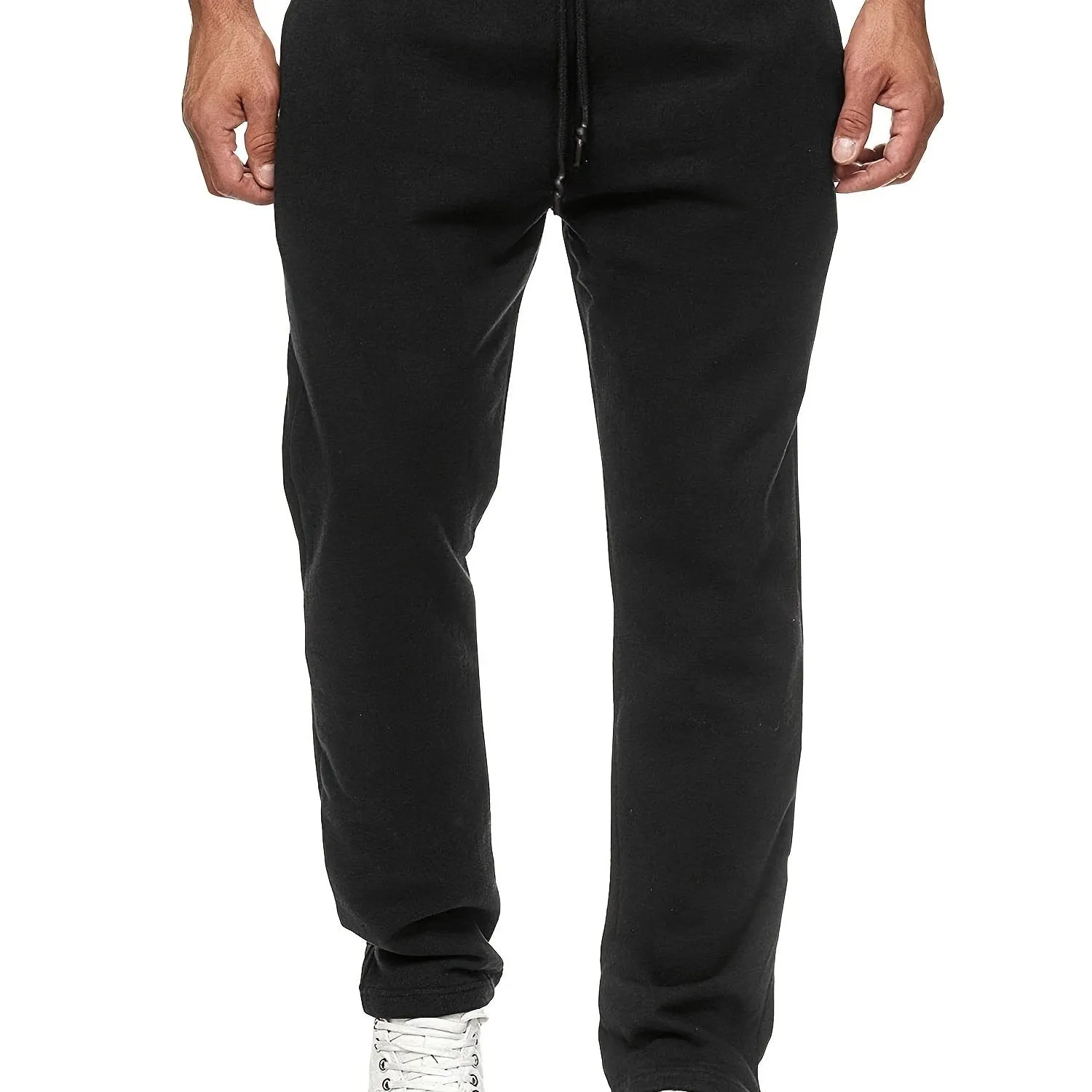 Classic Stylish Mens Fleece Sweatpants with Slight Stretch