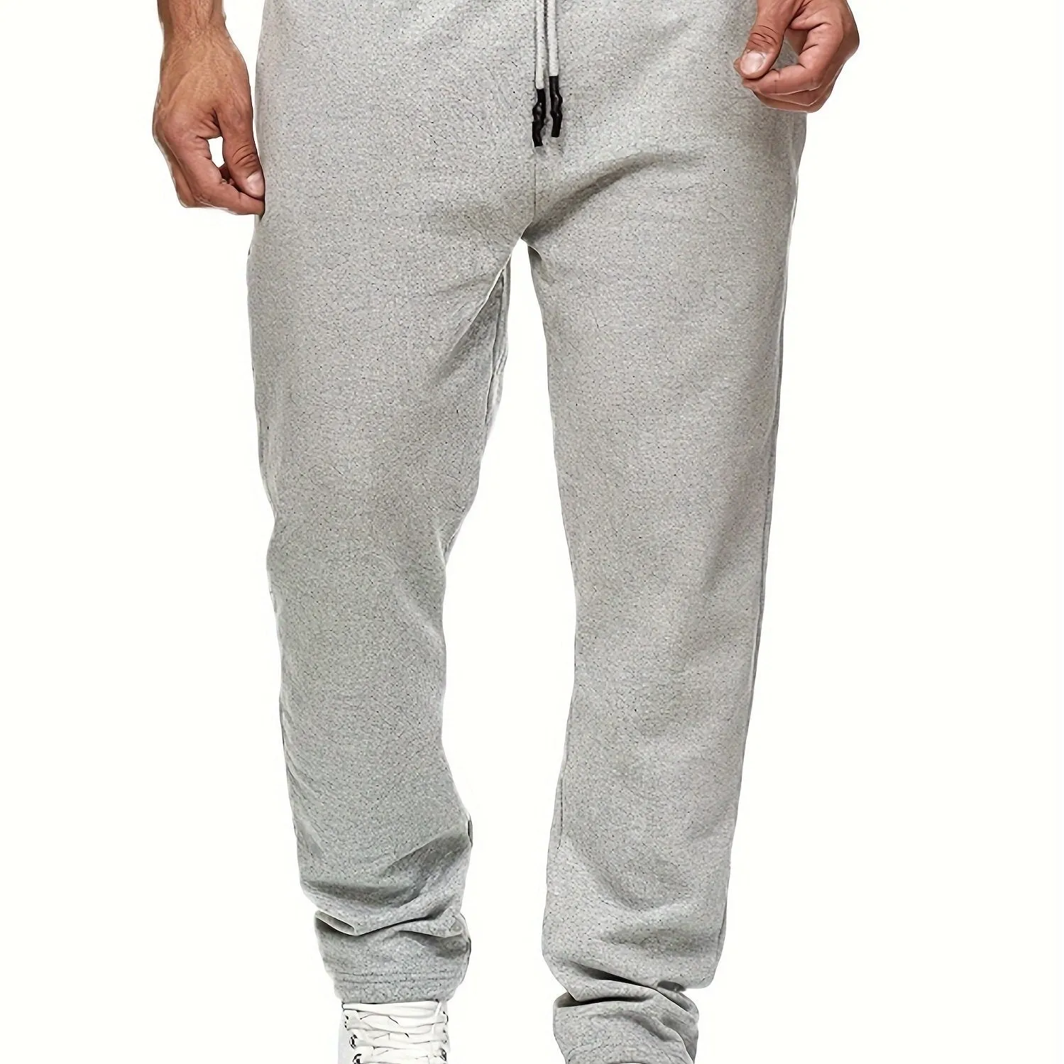 Classic Stylish Mens Fleece Sweatpants with Slight Stretch