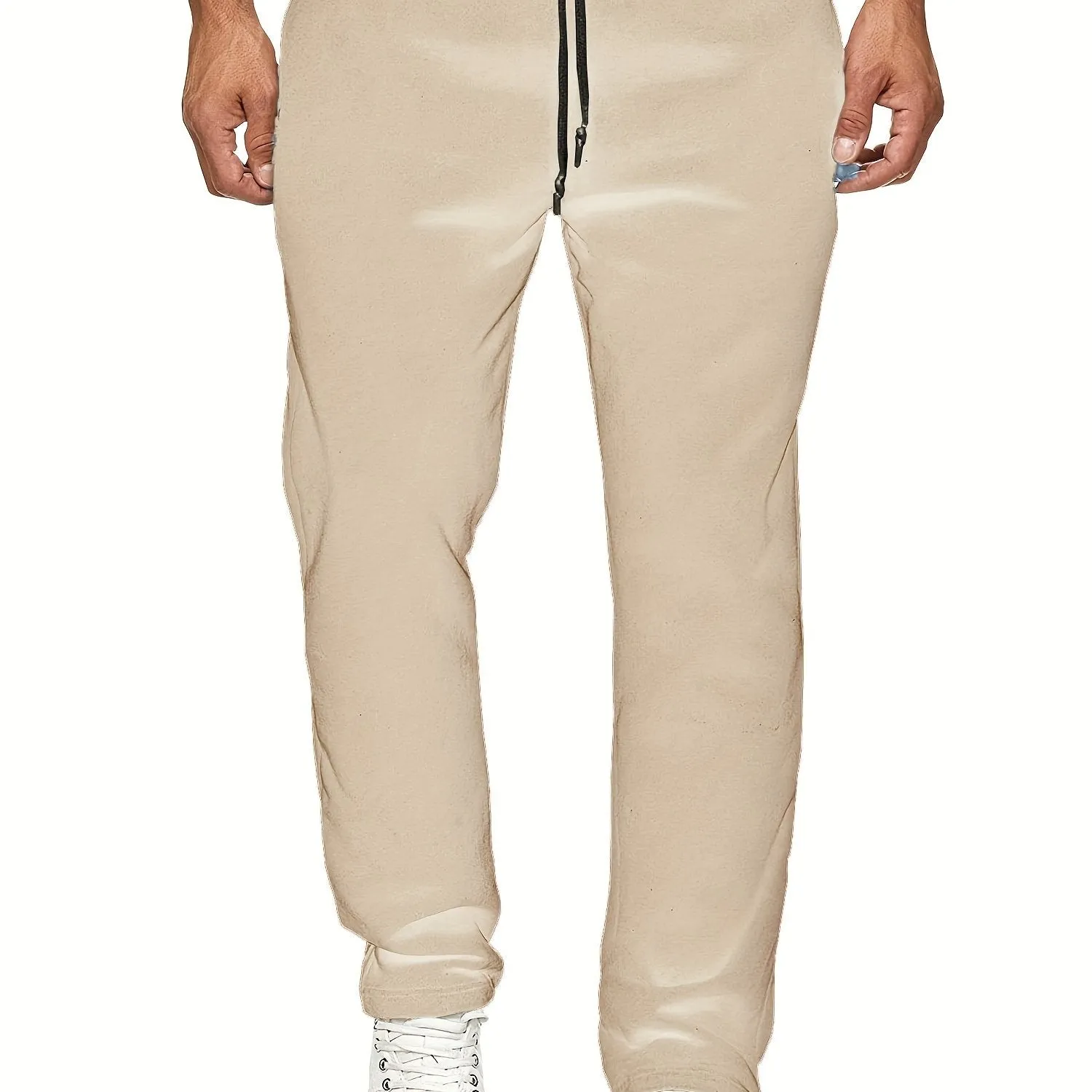 Classic Stylish Mens Fleece Sweatpants with Slight Stretch