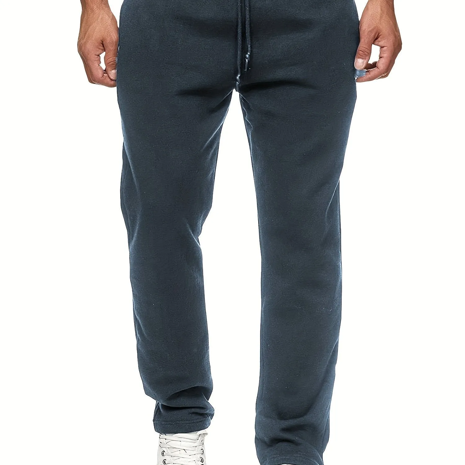 Classic Stylish Mens Fleece Sweatpants with Slight Stretch