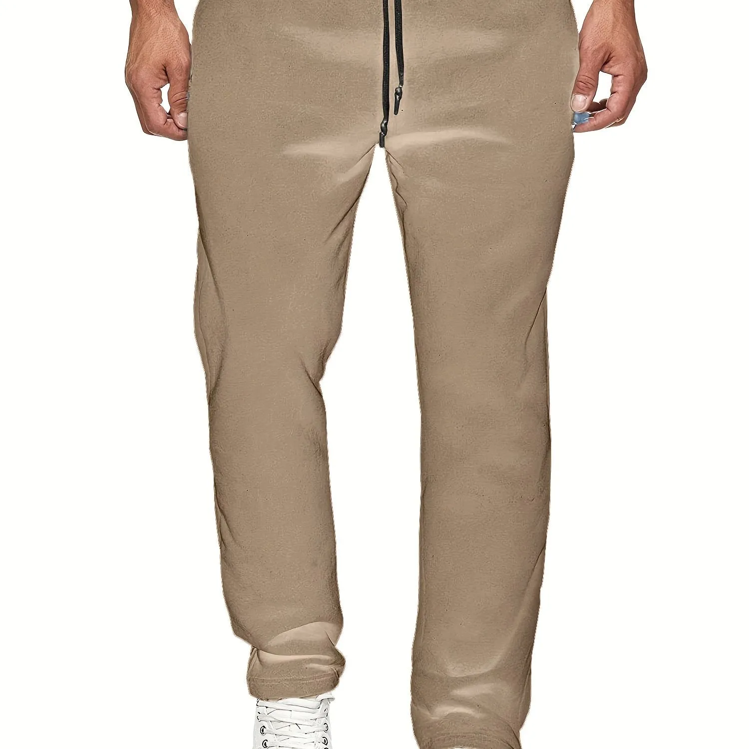 Classic Stylish Mens Fleece Sweatpants with Slight Stretch