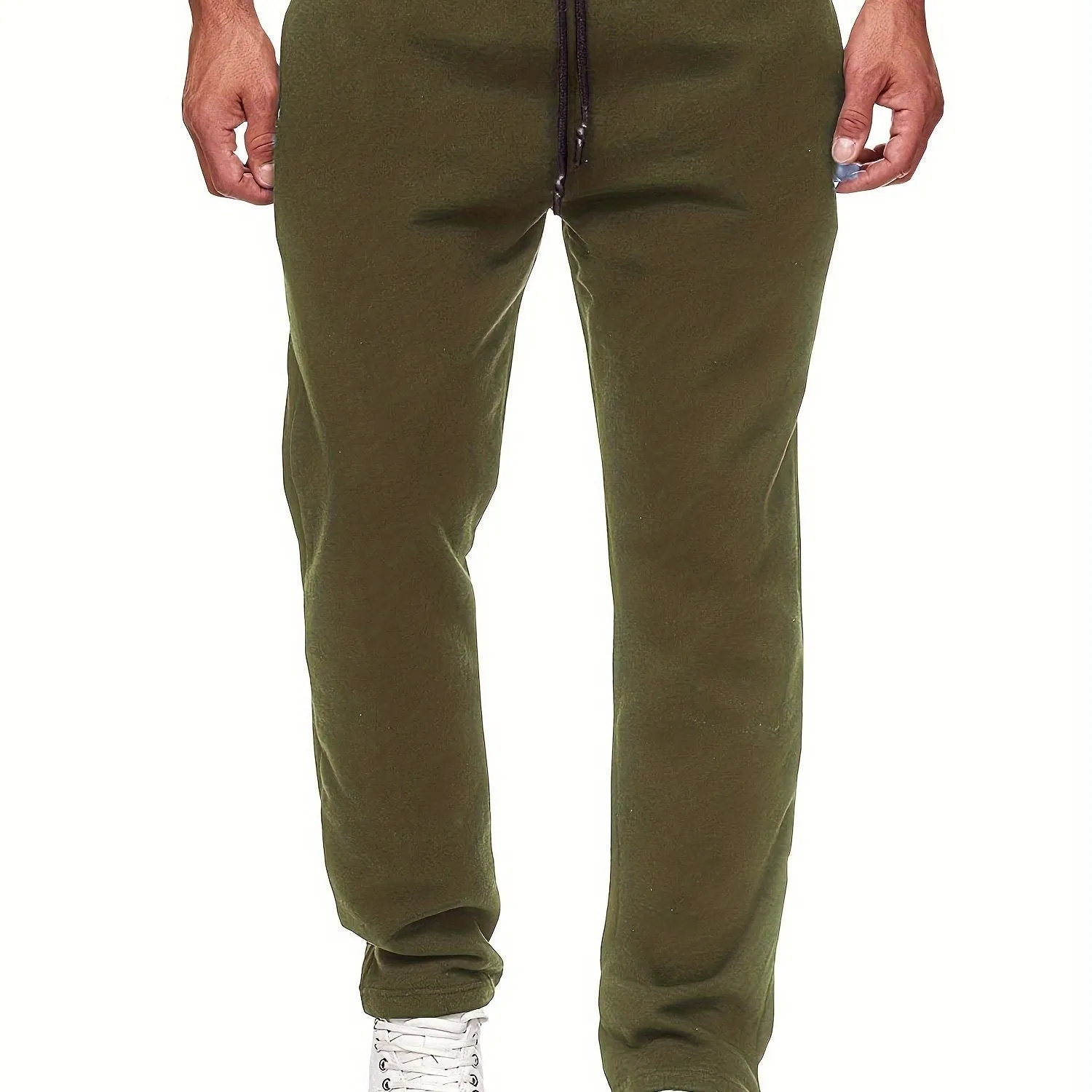 Classic Stylish Mens Fleece Sweatpants with Slight Stretch