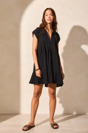 Crinkle Cotton Cap Sleeve Dress/Tunic (Tribal)