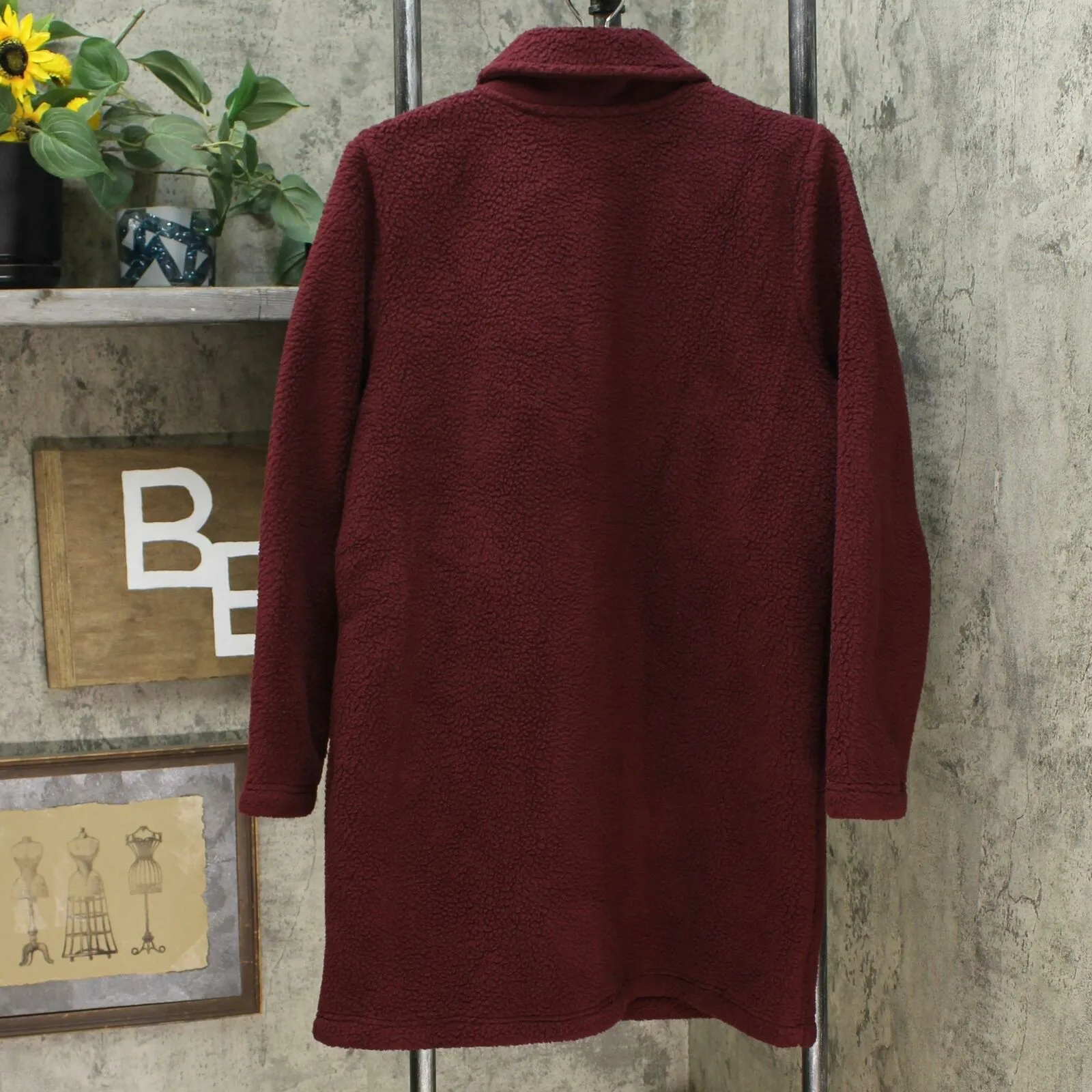 Denim & Co. Women's Sherpa Bonded With Fleece Snap Jacket