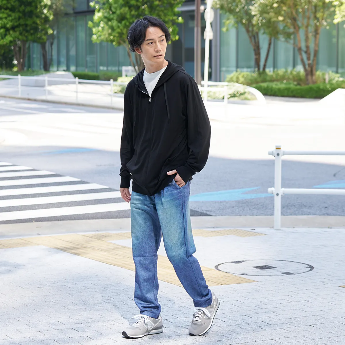Denim Design Sweatpants