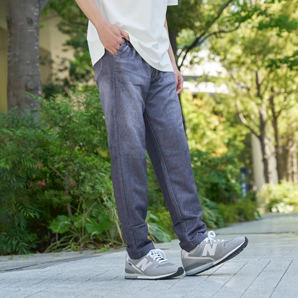 Denim Design Sweatpants