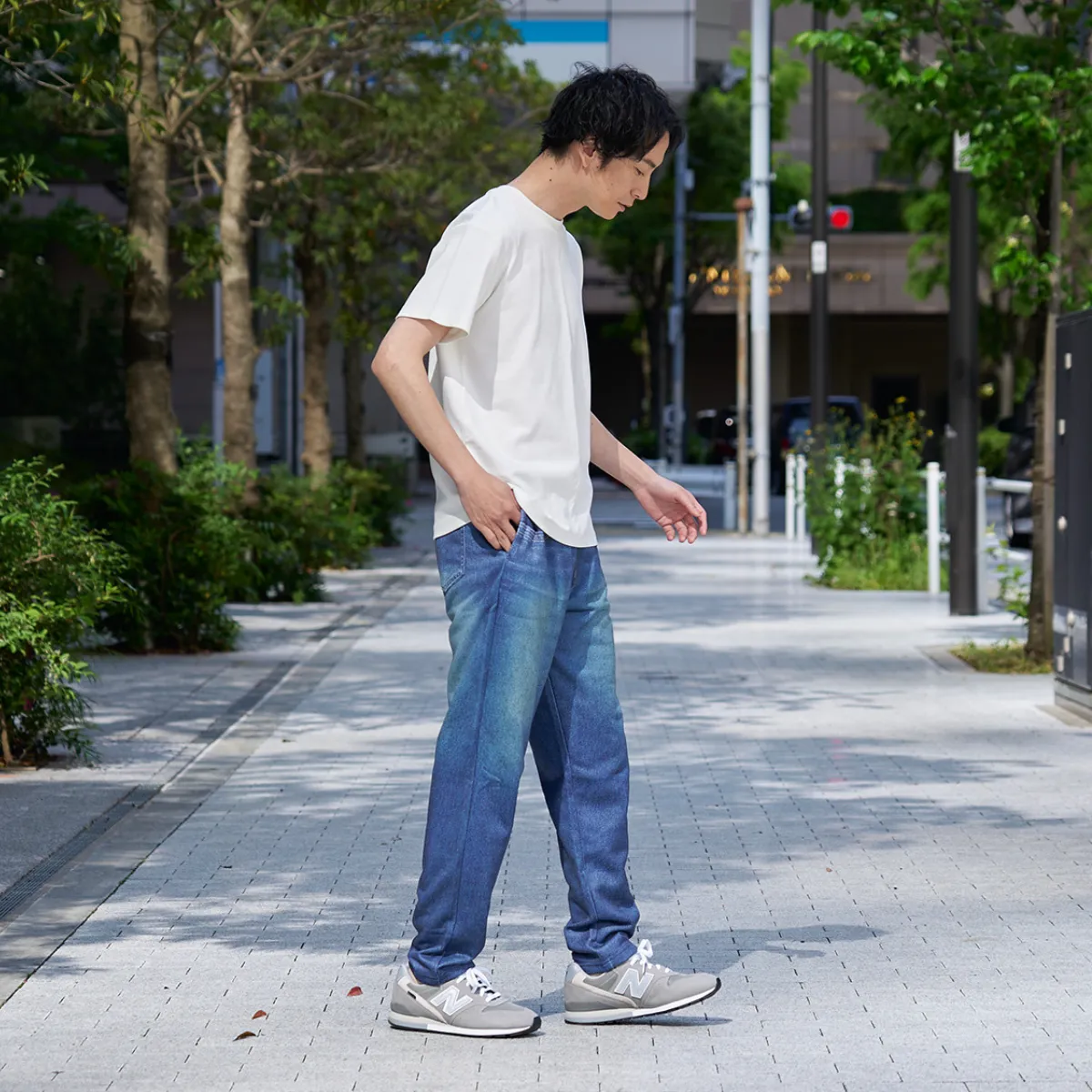 Denim Design Sweatpants
