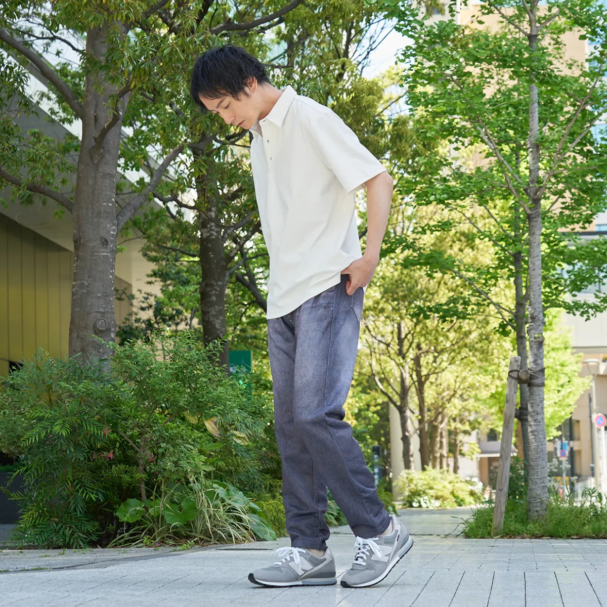 Denim Design Sweatpants