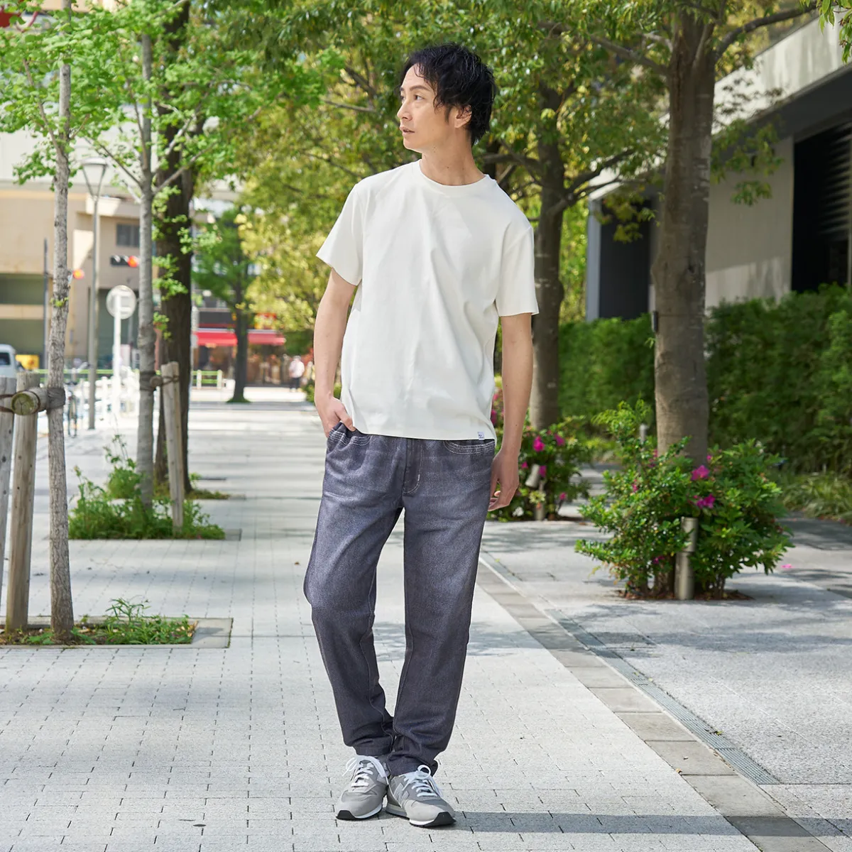 Denim Design Sweatpants