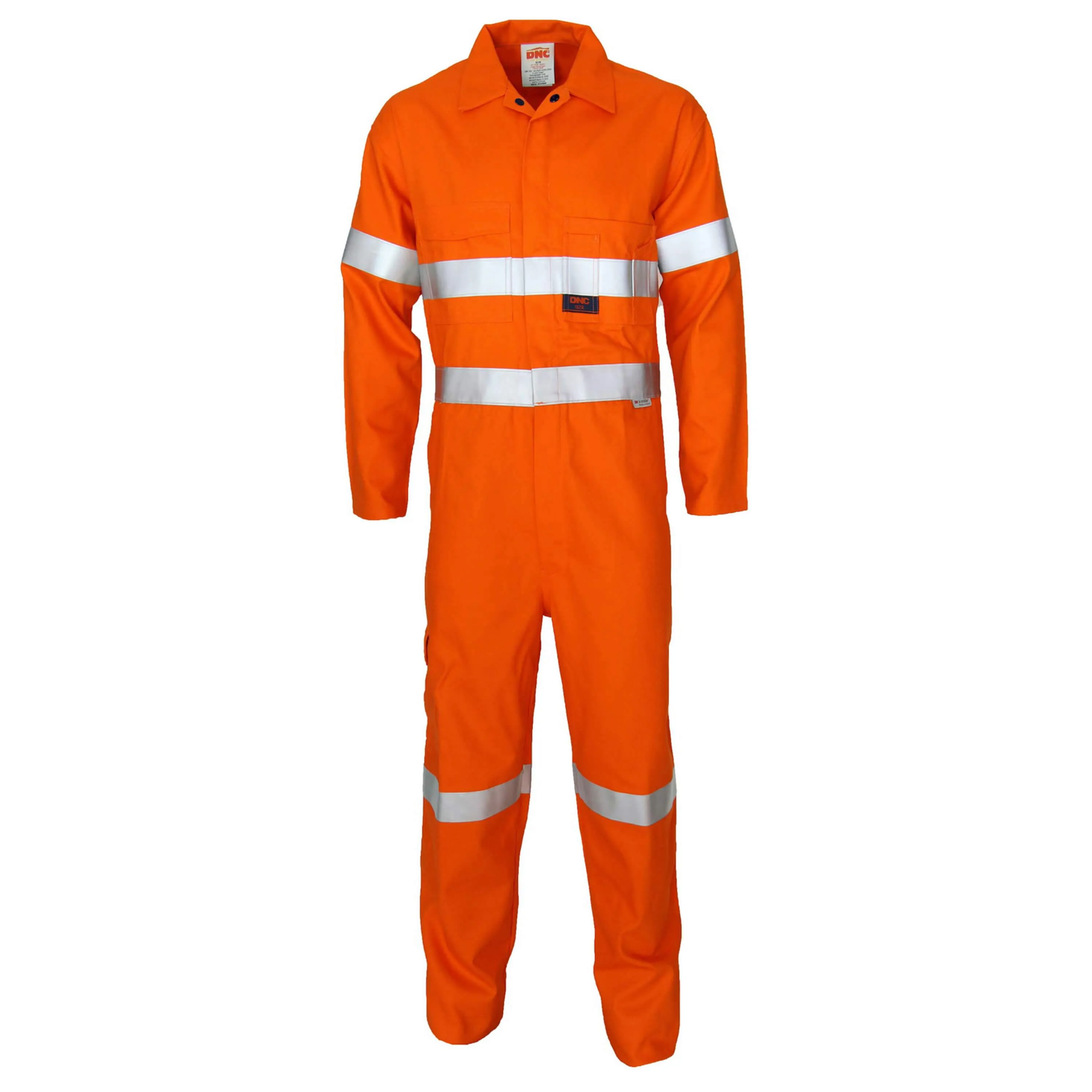 DNC 3427 fire retardant hi vis overalls with tape