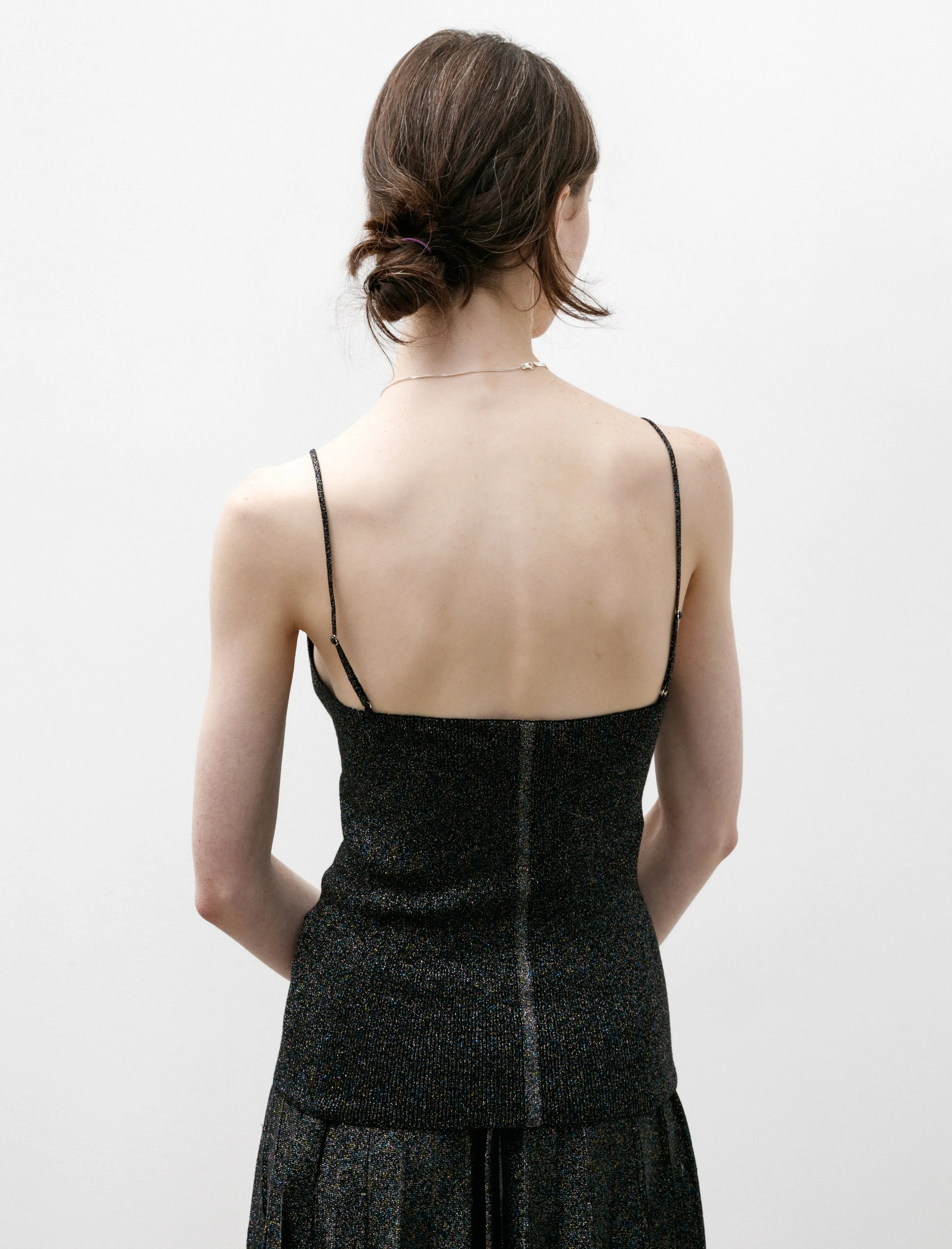 Glitter Camisole Black