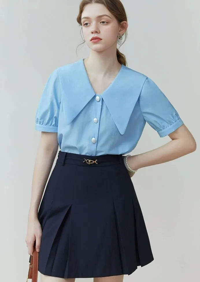 HIGH WAIST PLEATED SKIRT