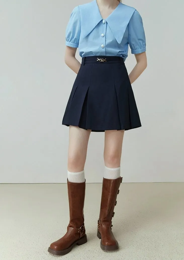 HIGH WAIST PLEATED SKIRT