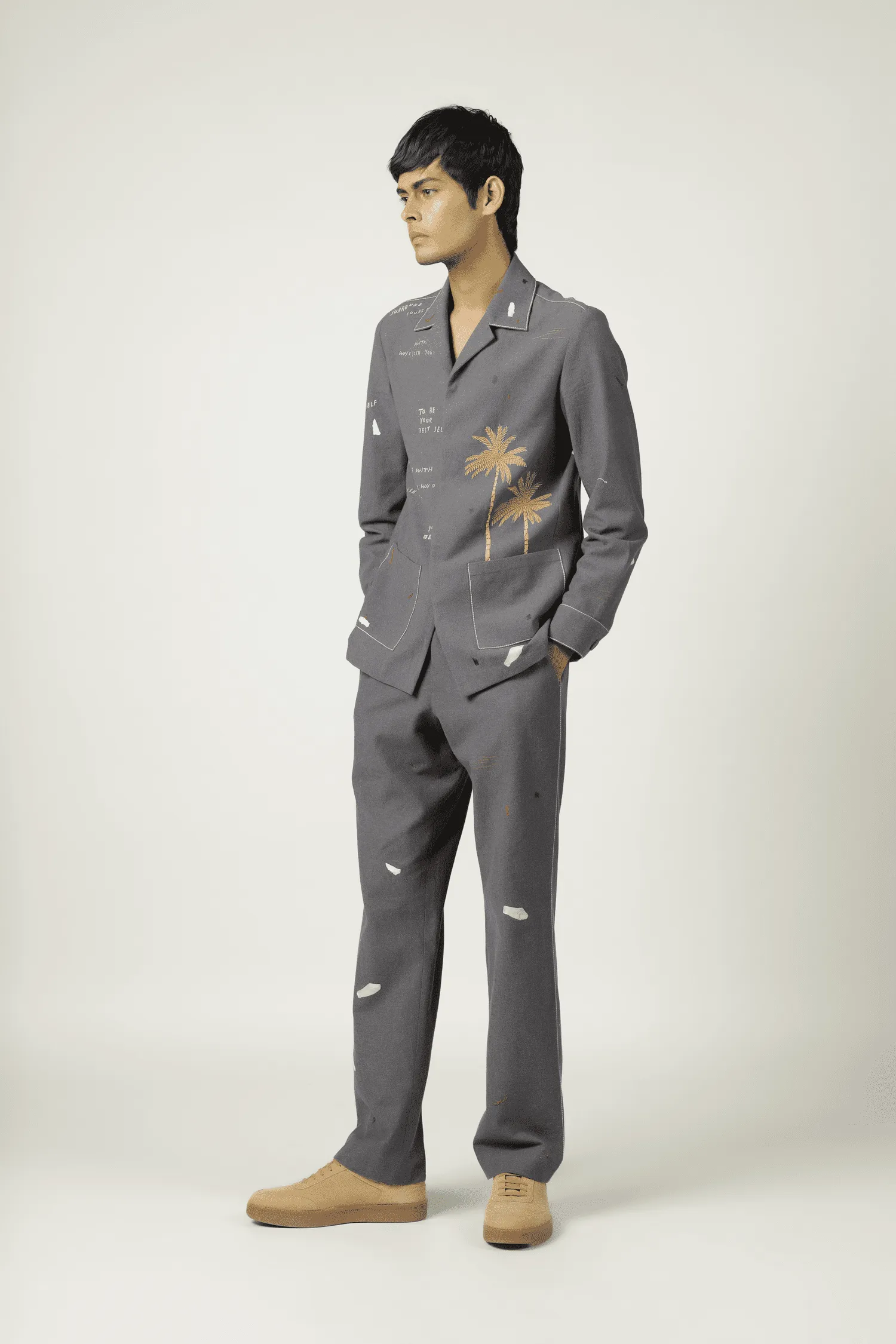 Holiday Shacket With Straight Pants