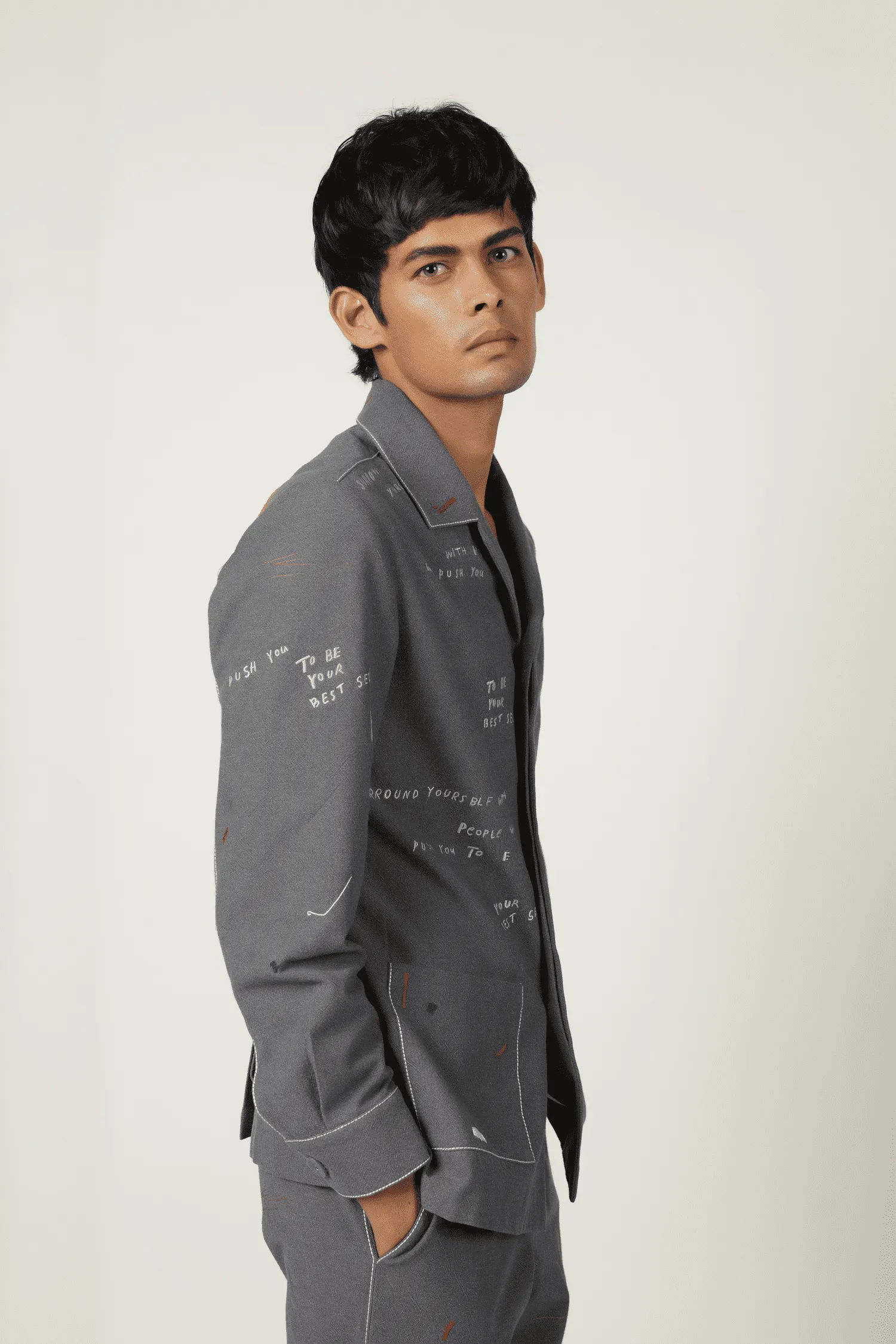Holiday Shacket With Straight Pants