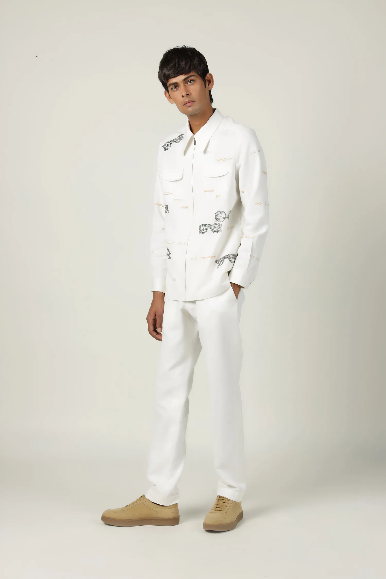 Holiday Sunglasses Shacket With  Pants