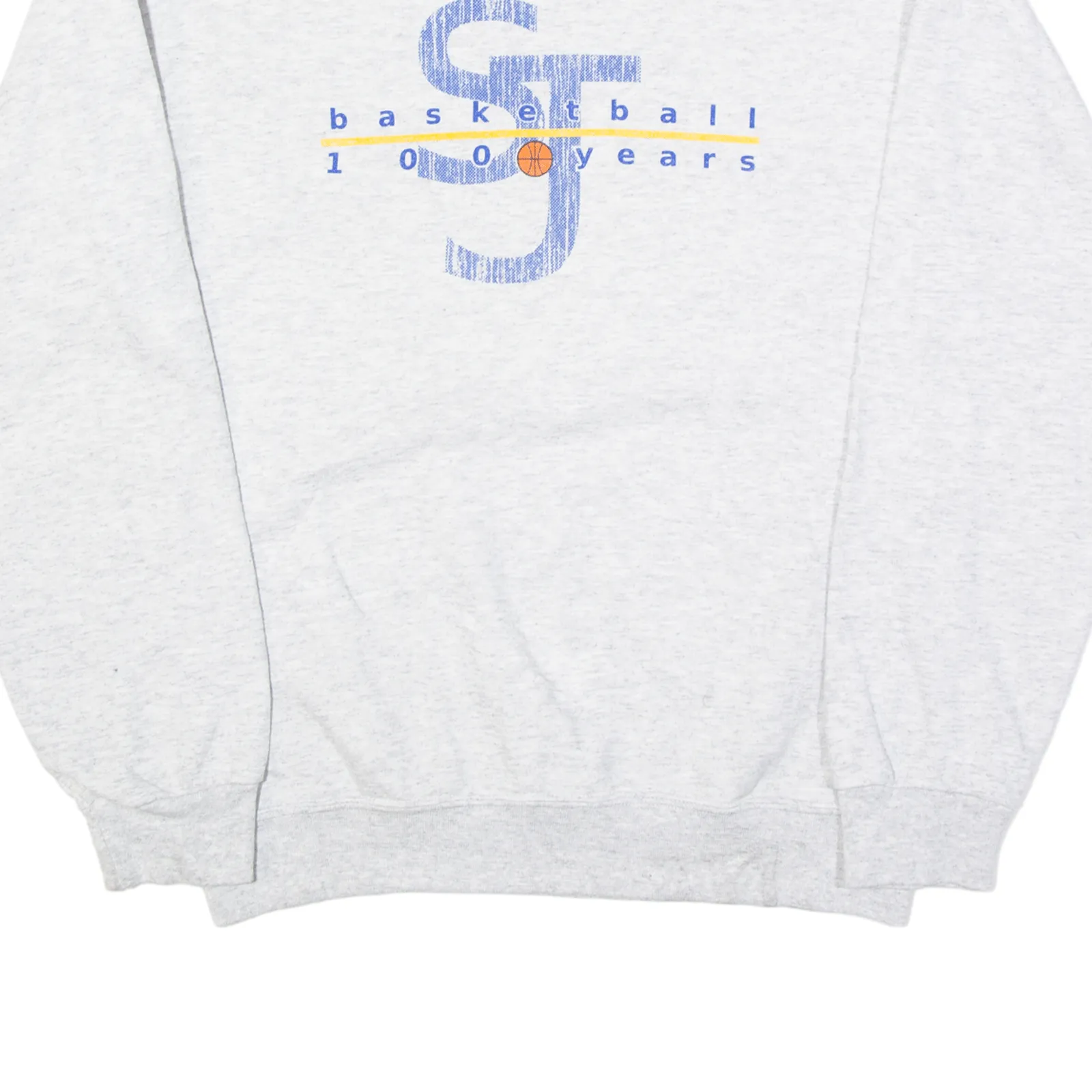JERZEES Basketball St Johns University USA Sweatshirt Grey Mens S
