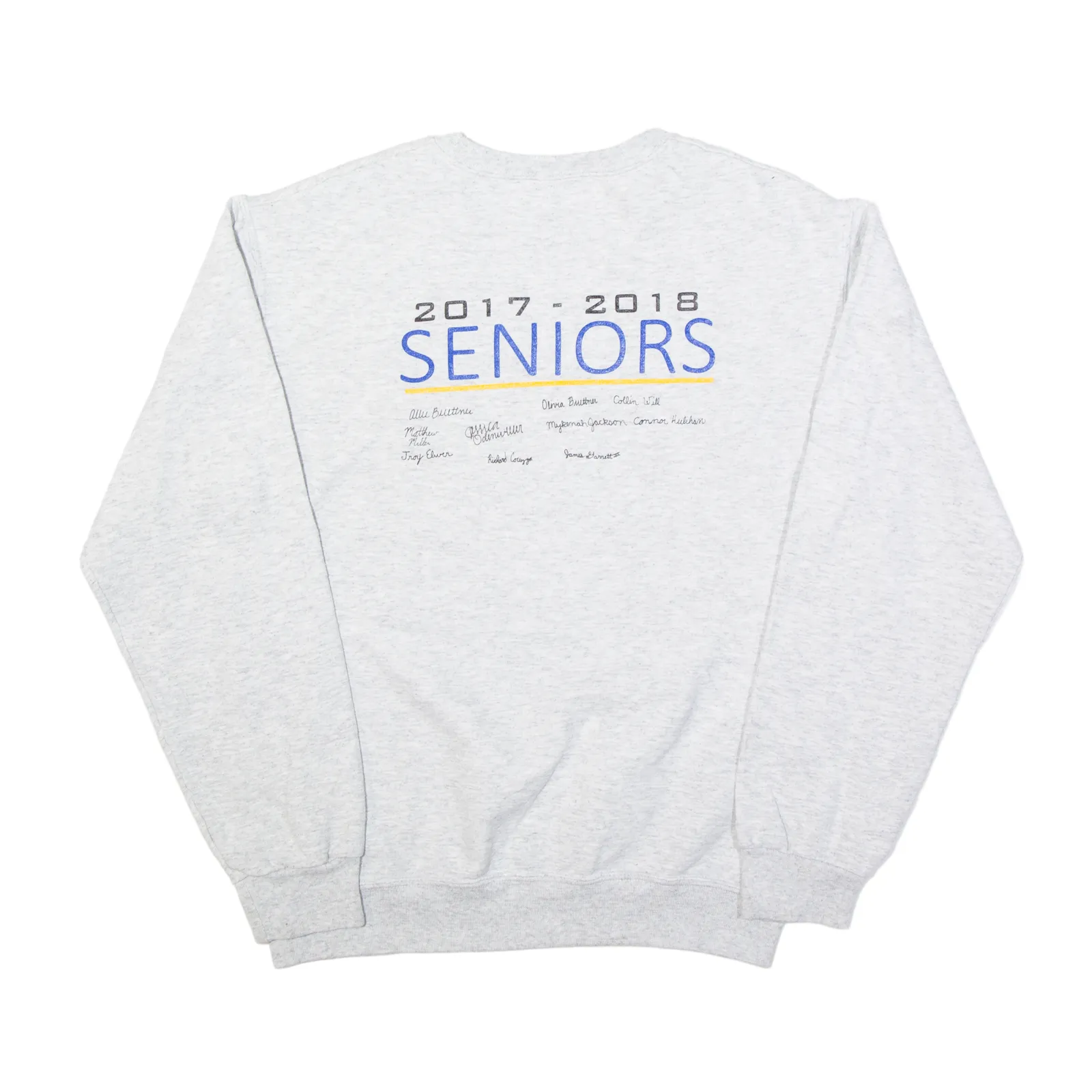 JERZEES Basketball St Johns University USA Sweatshirt Grey Mens S