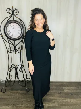 Joy Layering Dress-Black