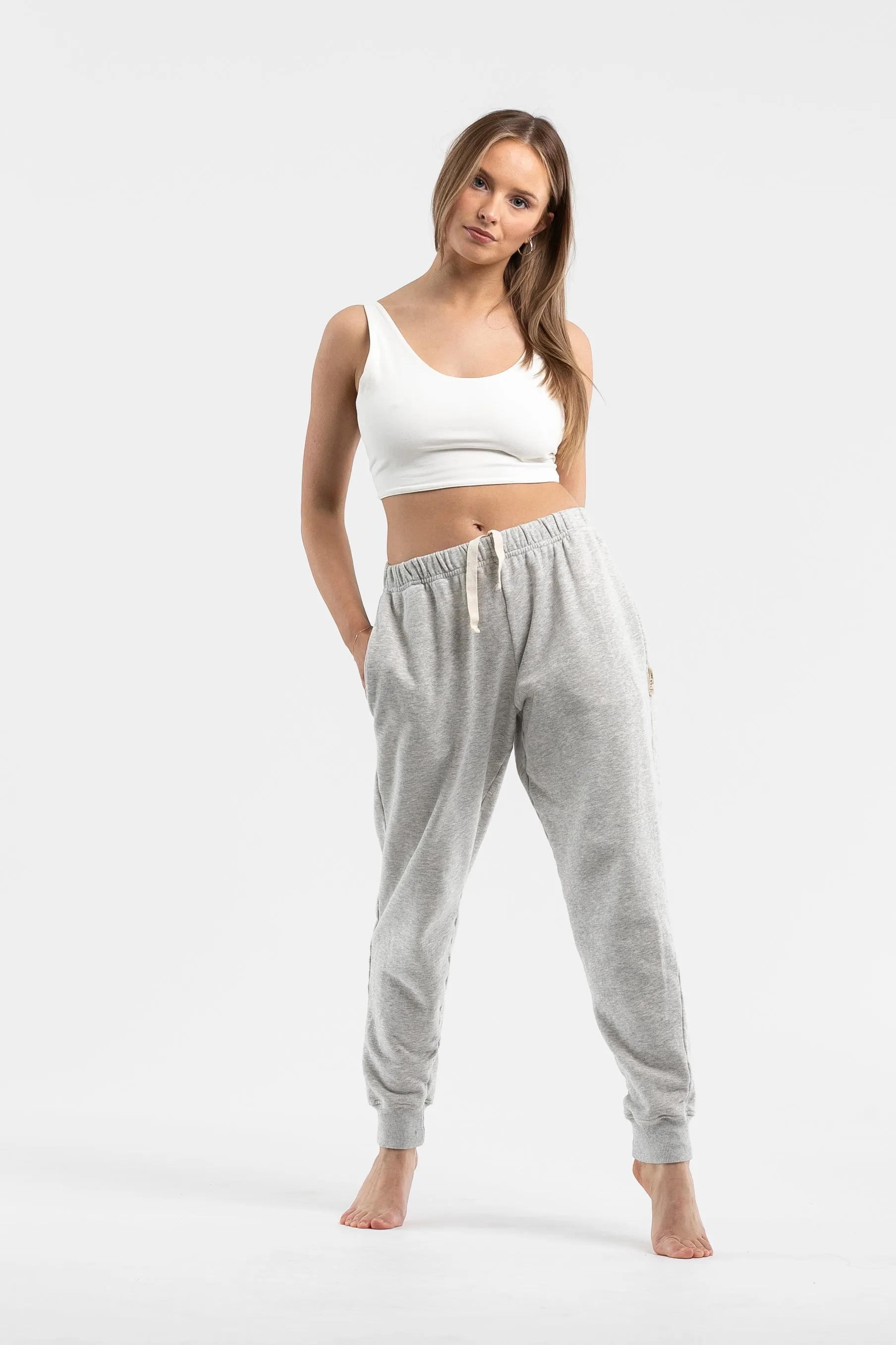 Luna Tapered Leg Pants | Grey