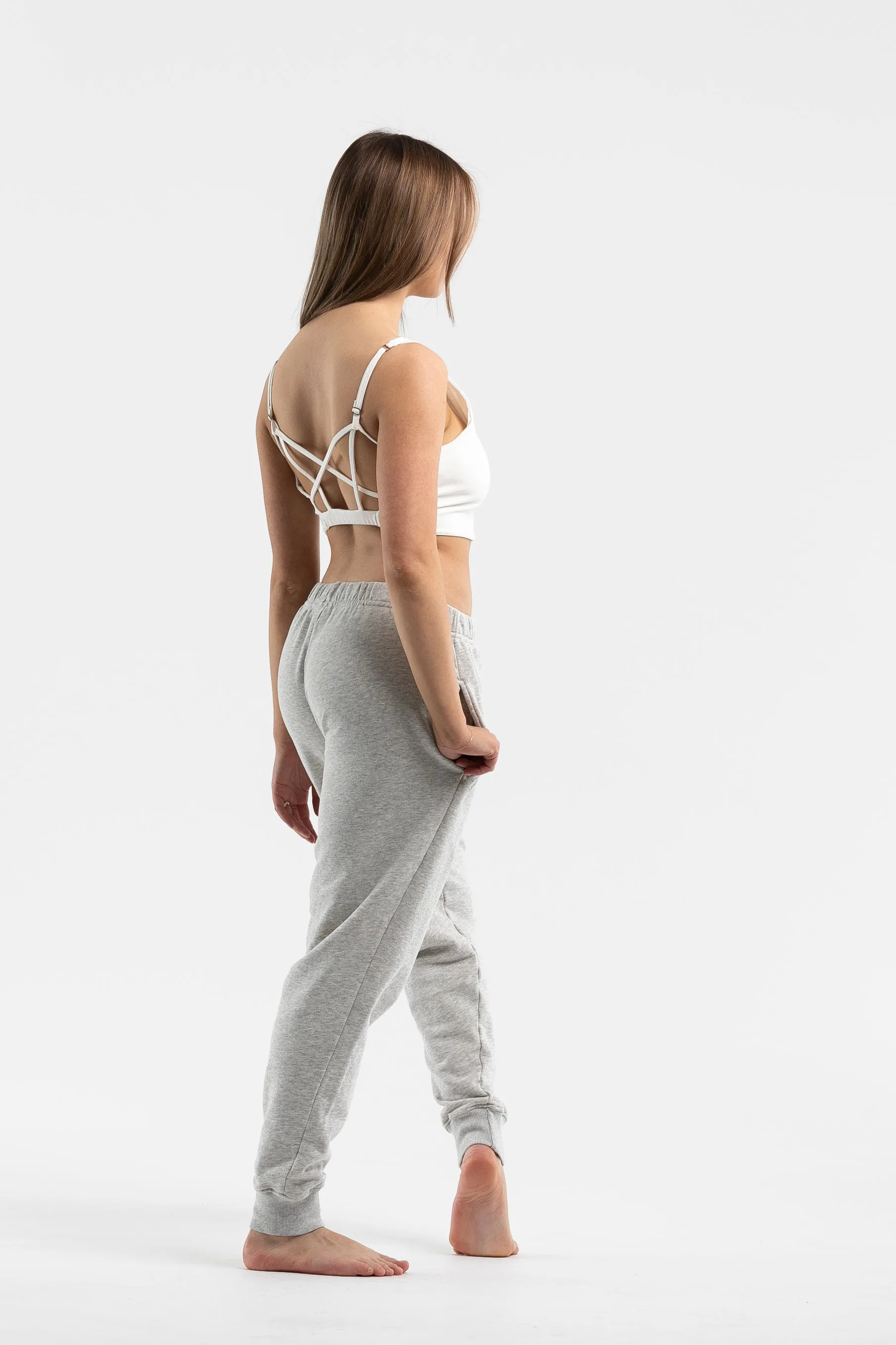 Luna Tapered Leg Pants | Grey