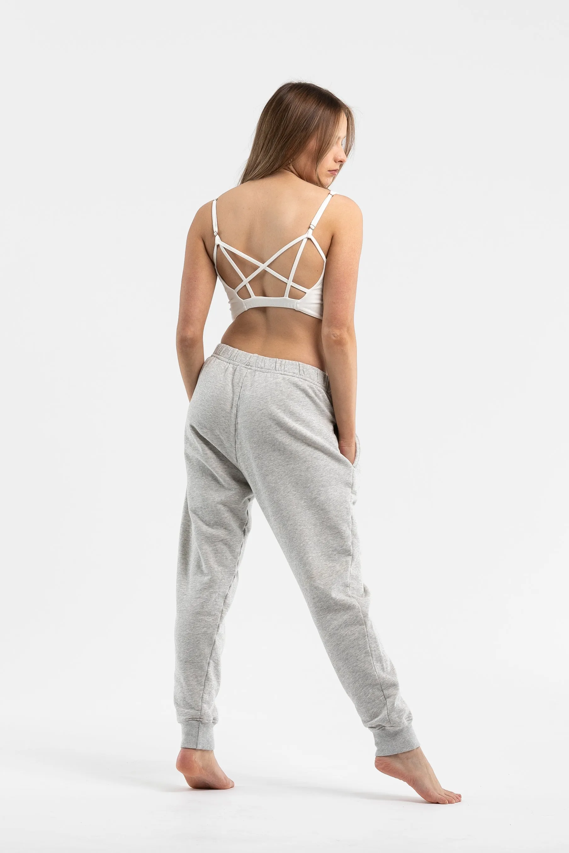 Luna Tapered Leg Pants | Grey