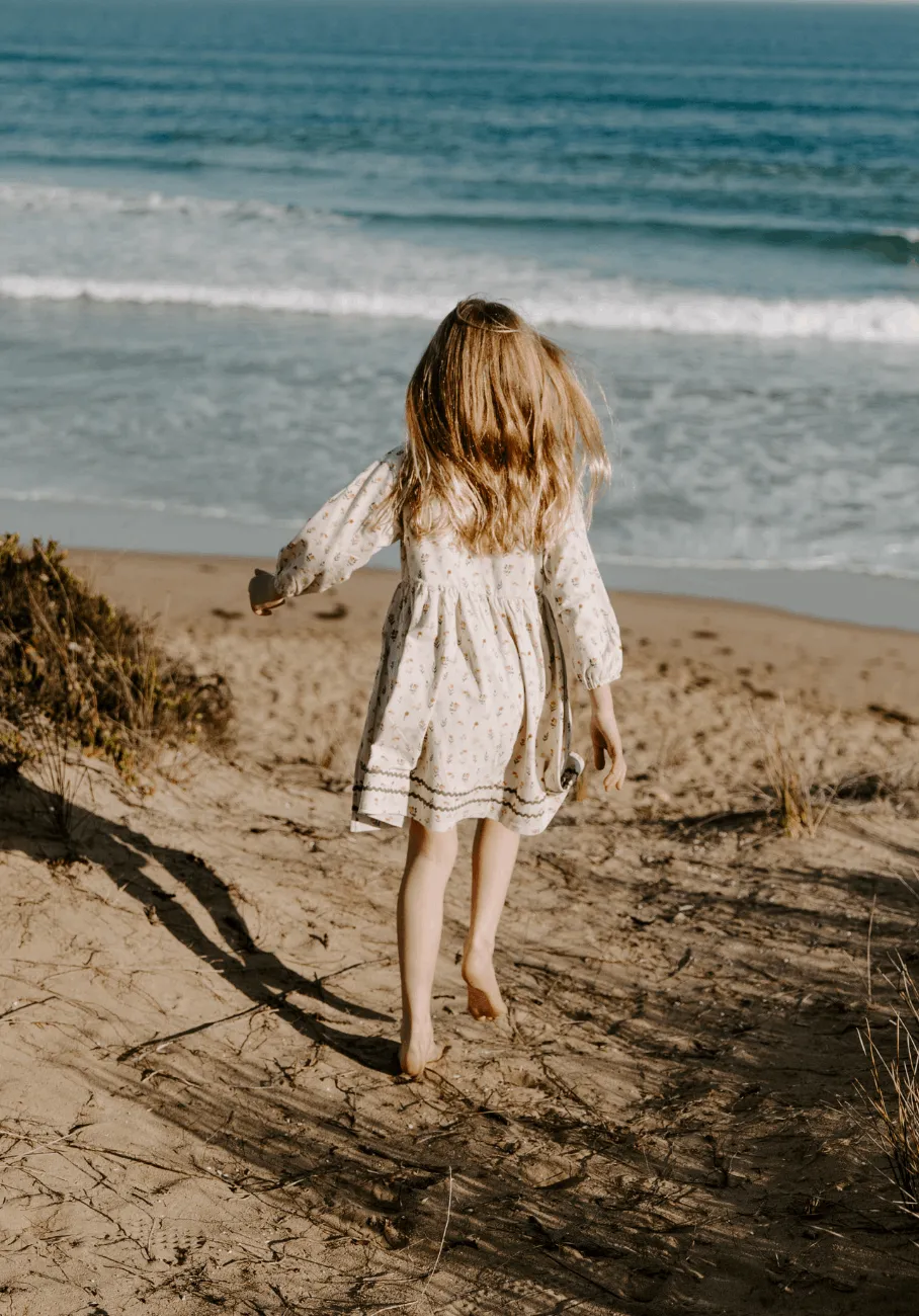 Miann & Co Kids - Button Down Long Sleeve Dress - Garden Party