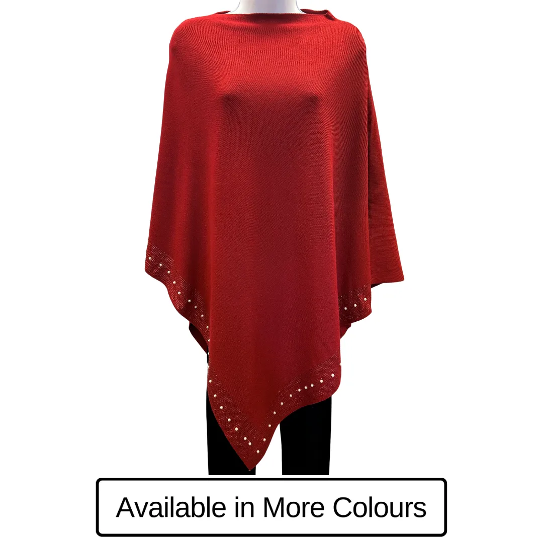 Poncho Hem Pearl SALE