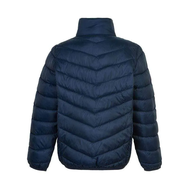 Quilted Packable Jacket: Dress Blues