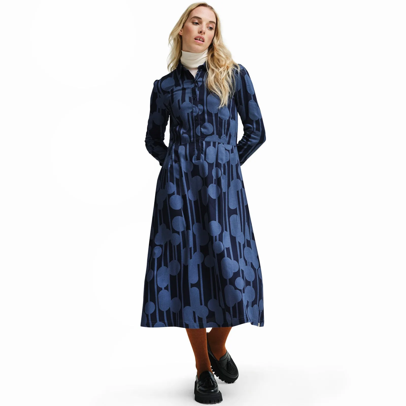 Regatta Womens Orla Kiely Long Sleeve Maxi Shirt Dress