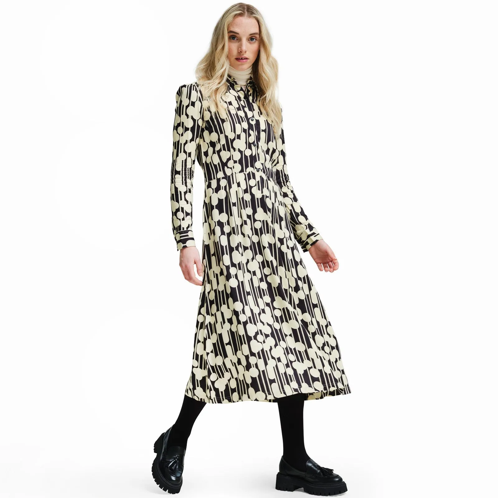 Regatta Womens Orla Kiely Long Sleeve Maxi Shirt Dress