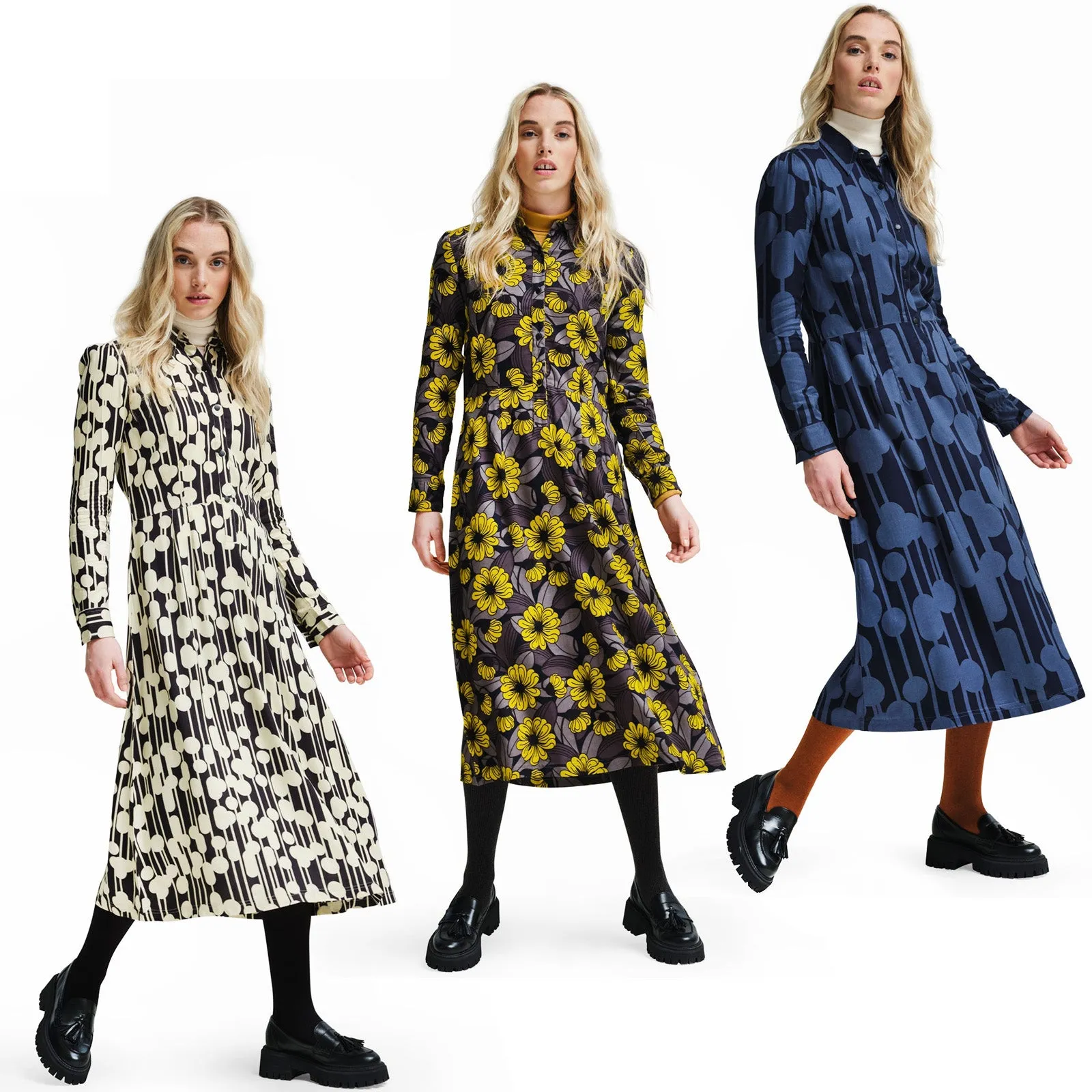 Regatta Womens Orla Kiely Long Sleeve Maxi Shirt Dress