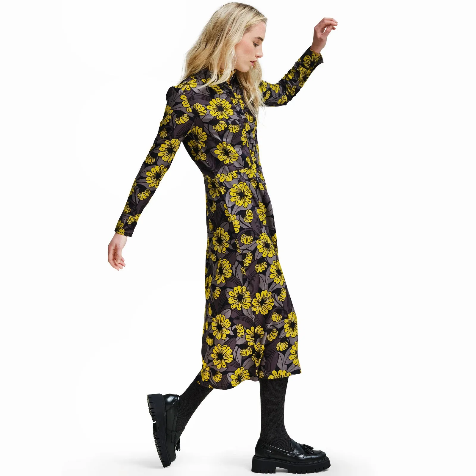 Regatta Womens Orla Kiely Long Sleeve Maxi Shirt Dress
