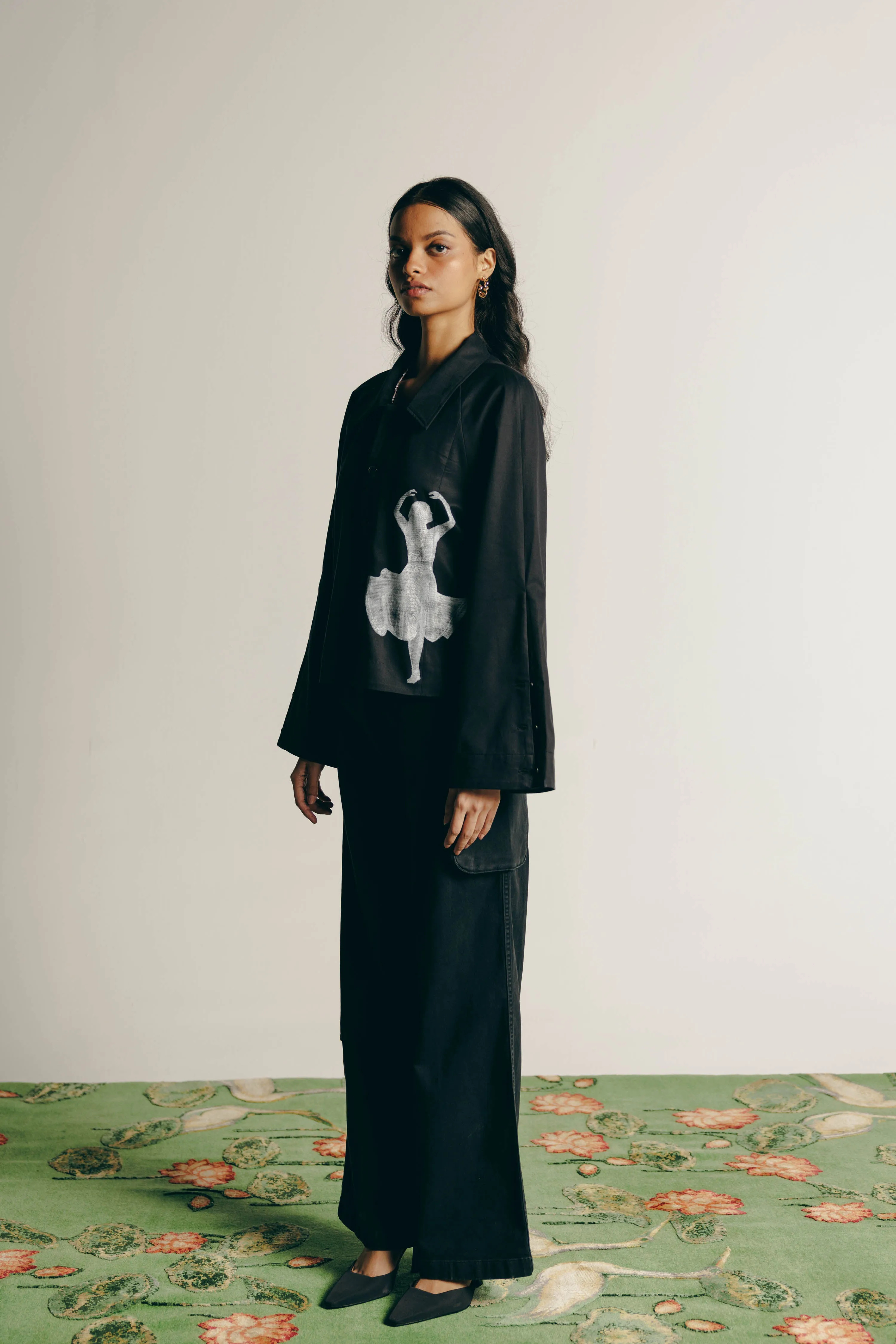 Surrealist Dancing Shacket & Cargo Pants Co-ord